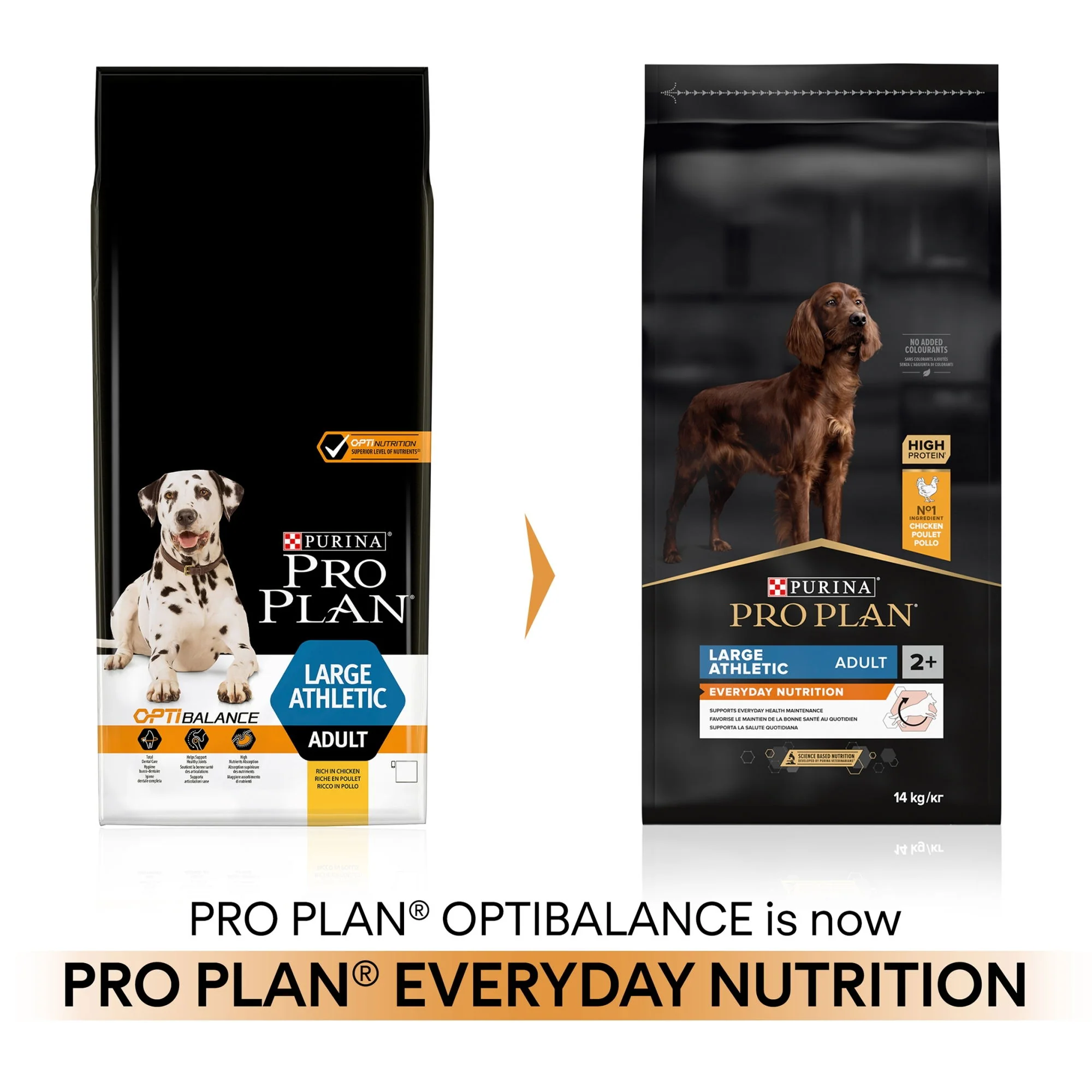 Pro Plan Dog Adt Optibalance L/Breed Athletic Chicken 14kg - Image 4