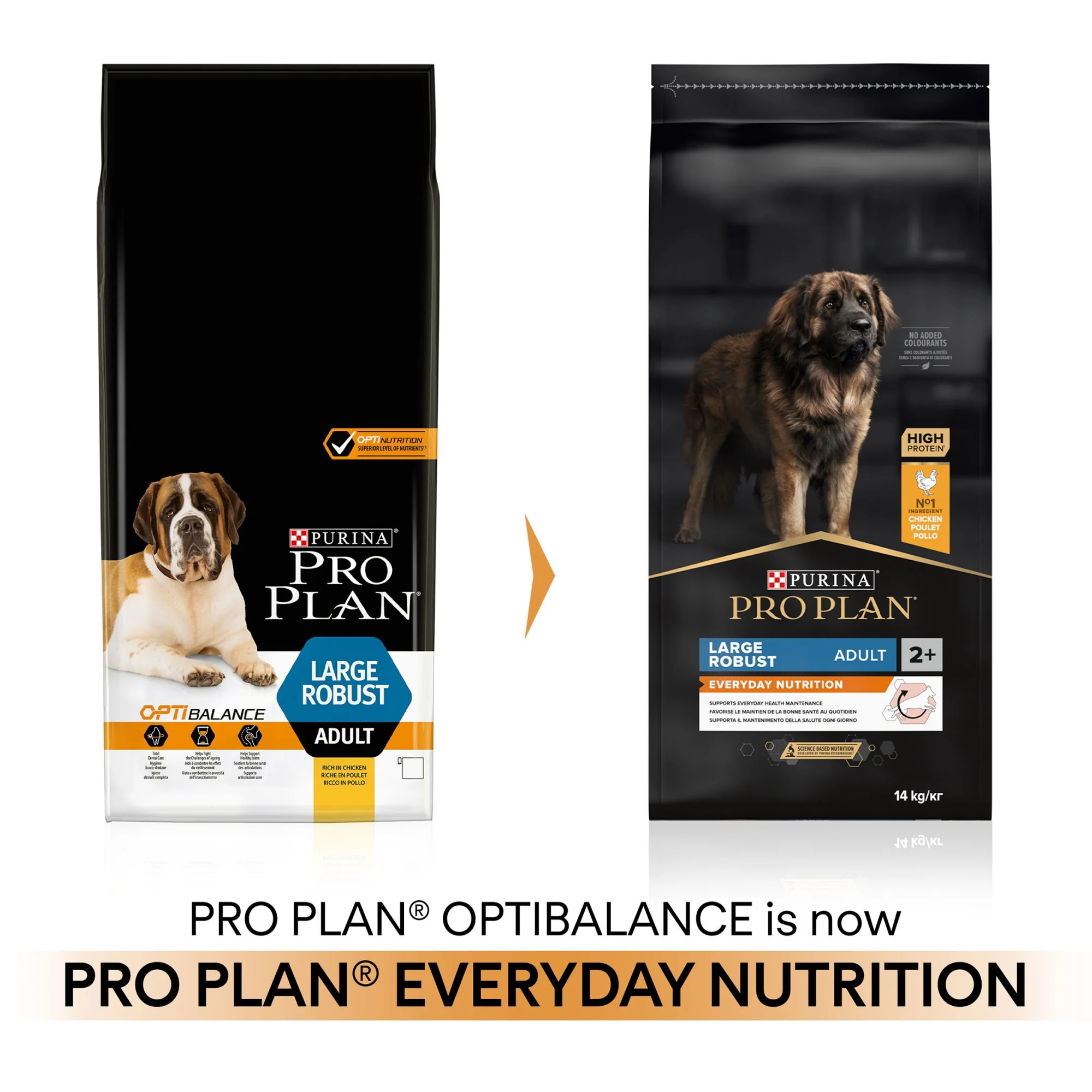 Pro Plan Dog Adt Optibalance Lge/Breed Robust Chicken 14kg - Image 4