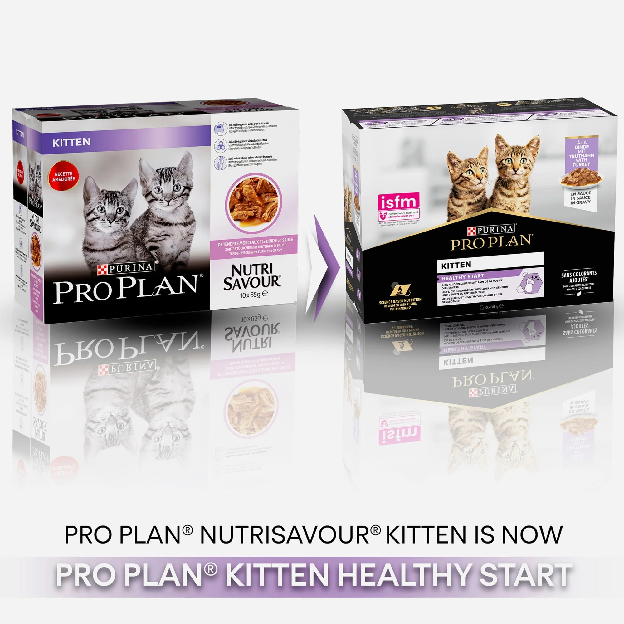Pro Plan Kitten Healthy Start With Turkey In Gravy 10x85g - Image 3