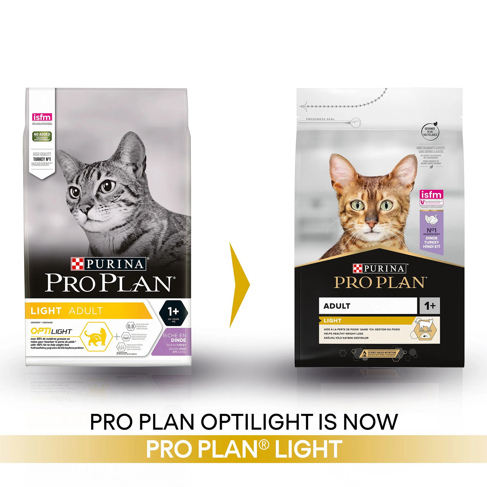 Pro Plan Light Cat Turkey & Rice 3kg - Image 3
