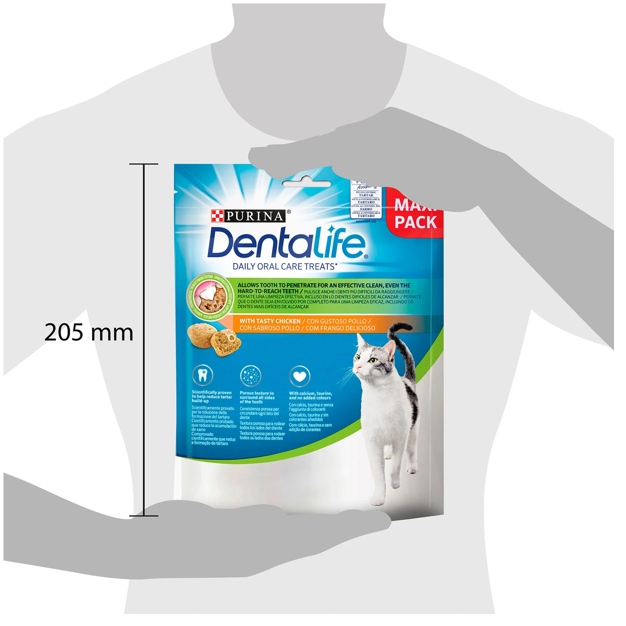 Purina Dentalife Daily Oral Care Adt Cat Treats Chikn 140g - Image 2