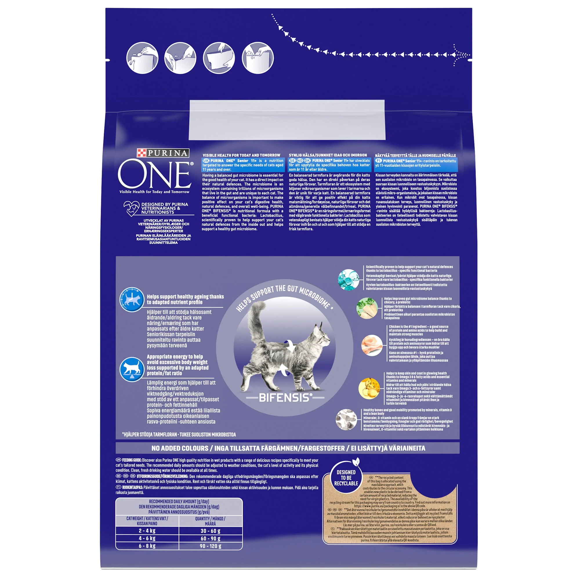 Purina One 11+ Dry Cat Food Chicken & Wholegrain 2.8kg - Image 3