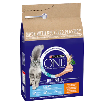 Purina One Light Adult Dry Cat Food Chicken & Wheat 2.8kg