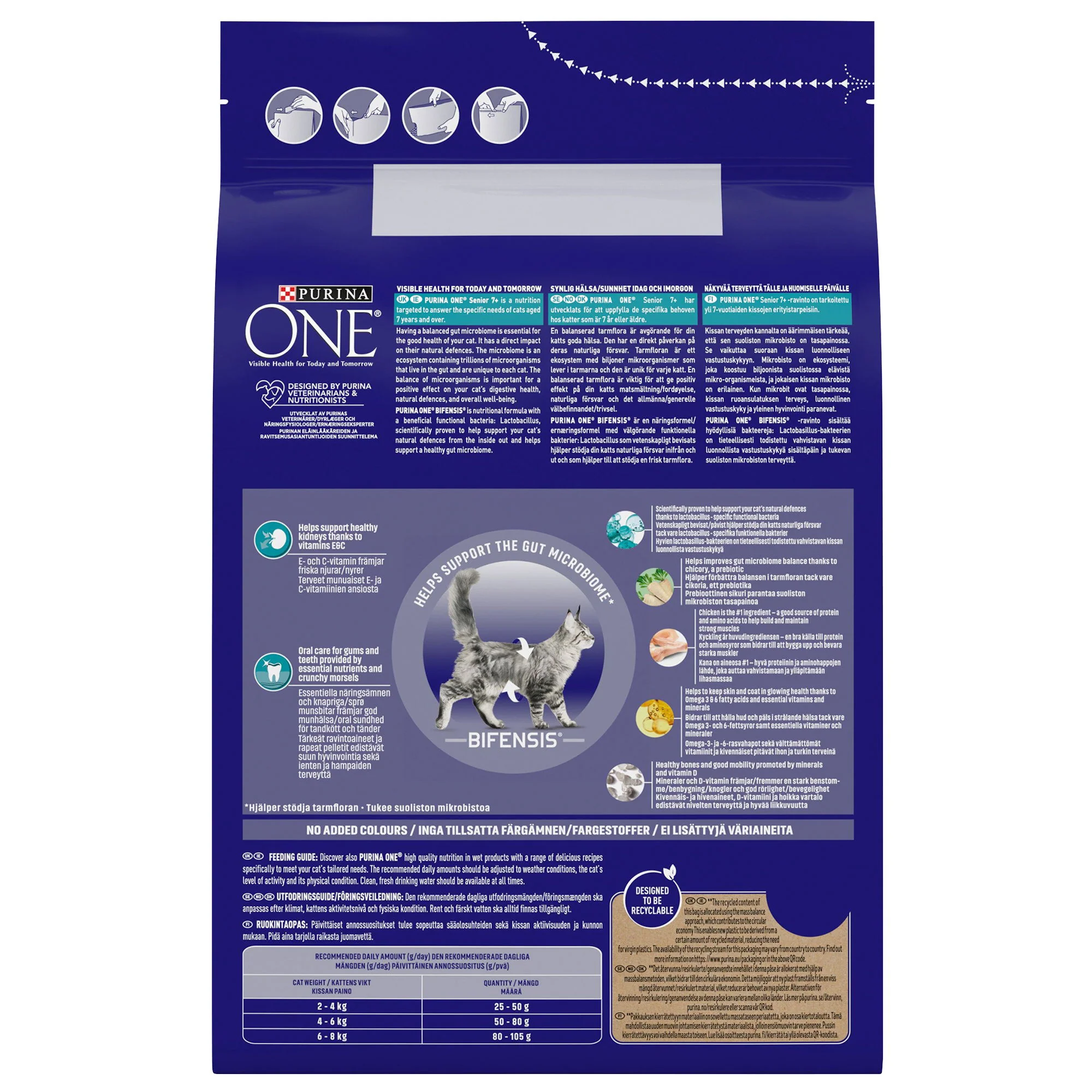Purina One Senior Dry Cat Food Chicken 2.8kg - Image 3