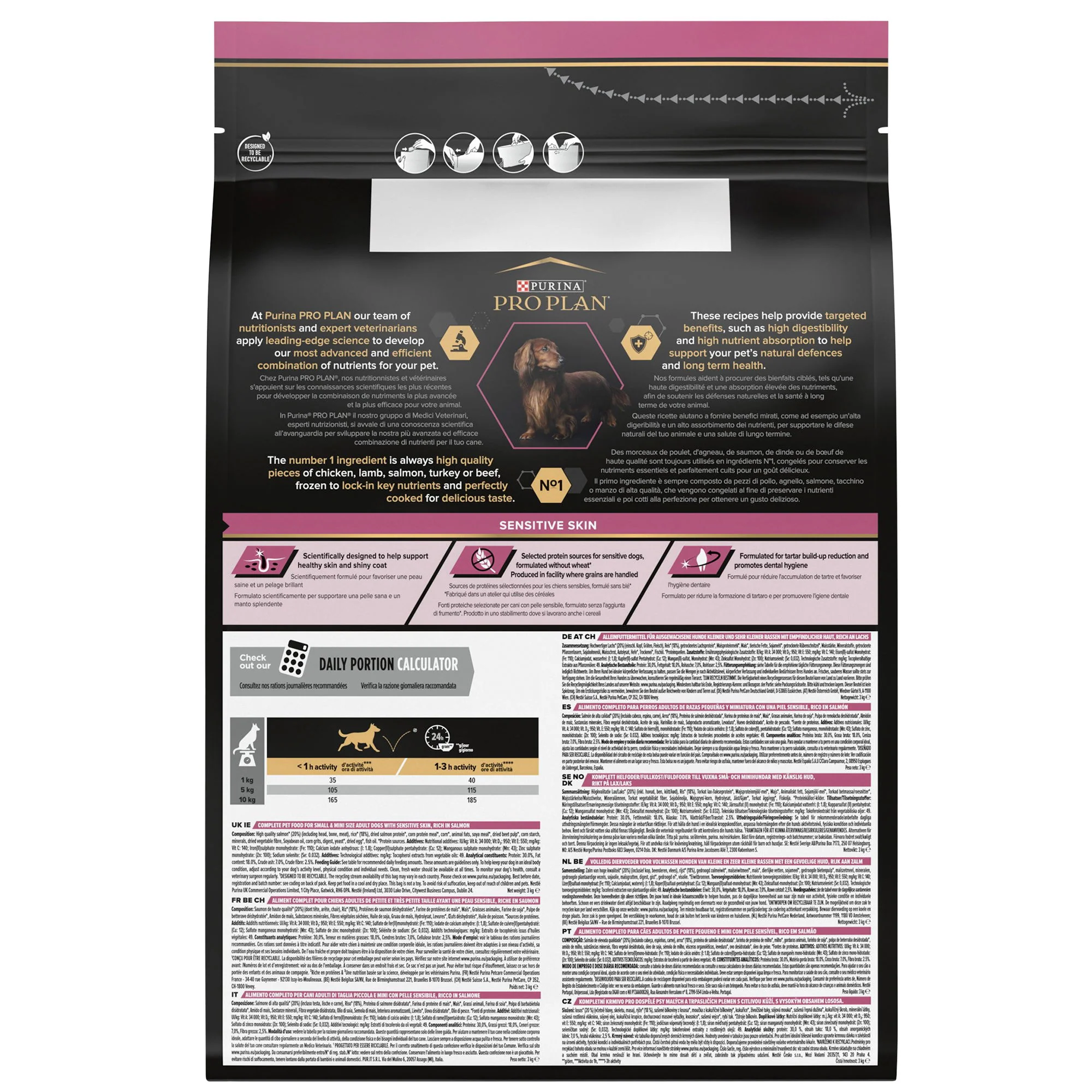 Purina Pro Plan Opti Derma Senskin Small&mini Adult 3kg - Image 3