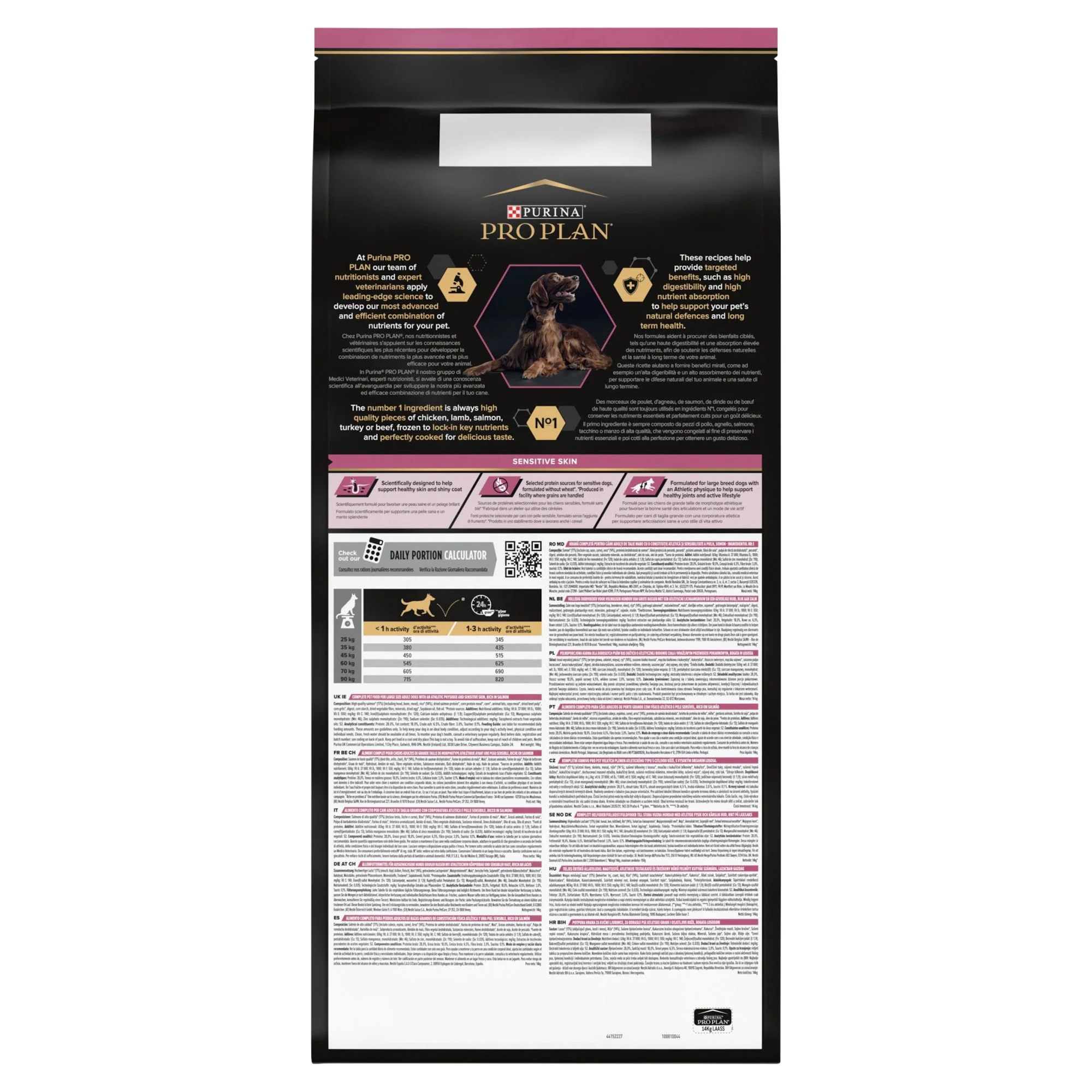 Purina ProPlan OptiDerma SenSkin Lrg Athltc Adt Salmn 14kg - Image 3
