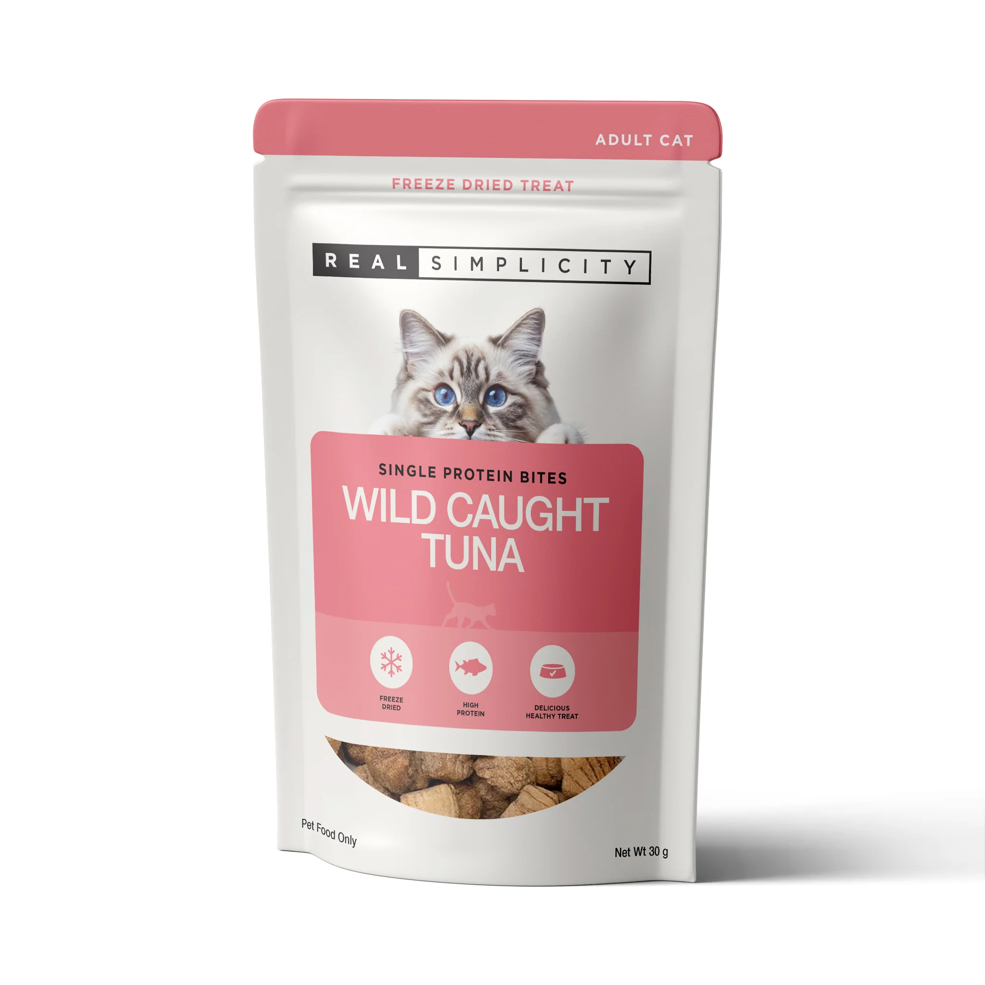 Real Simplicity Freeze Dried Single Protein Treats Wild Caught Tuna 30g