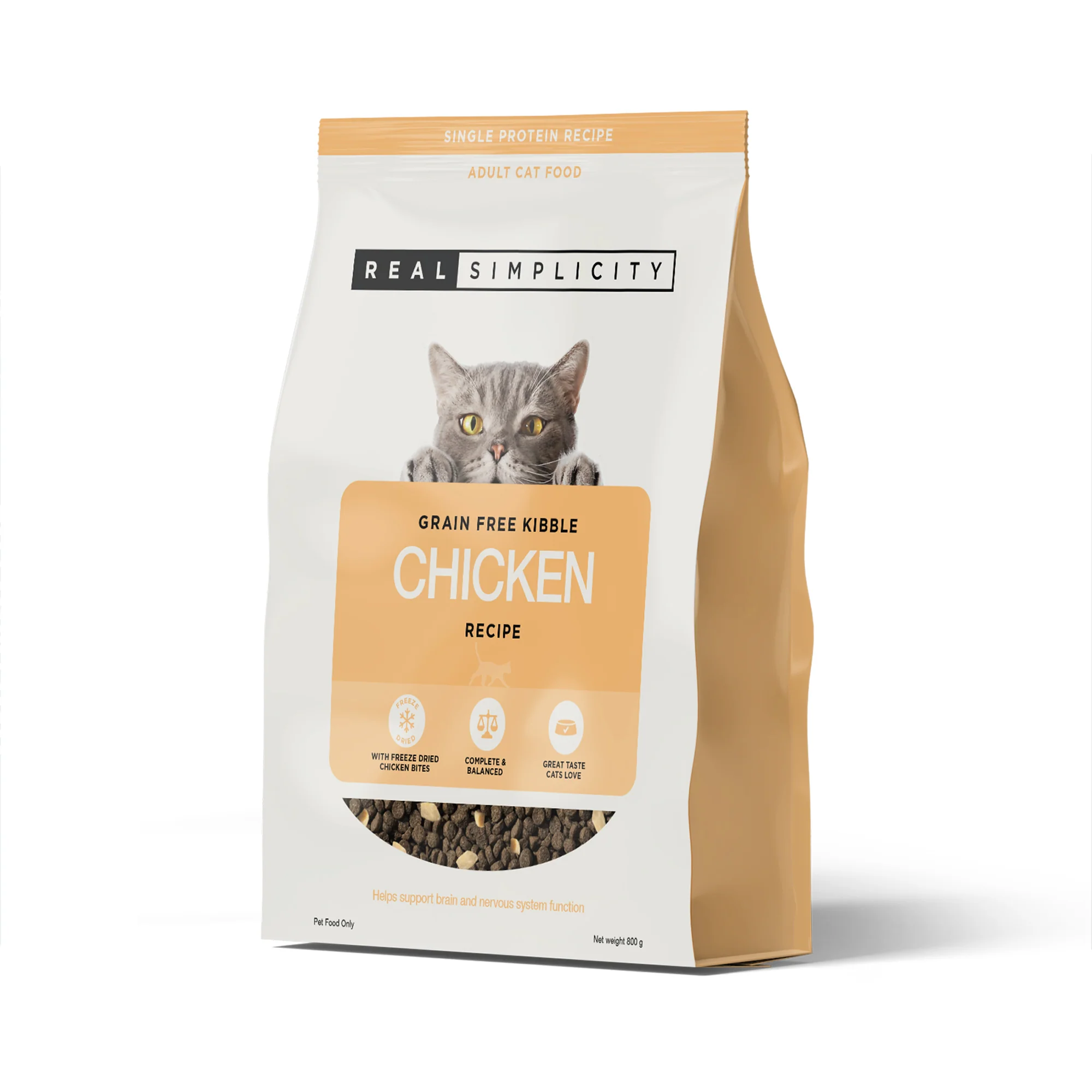 Real Simplicity Grain Free Kibble Farm Raised Chicken 800g