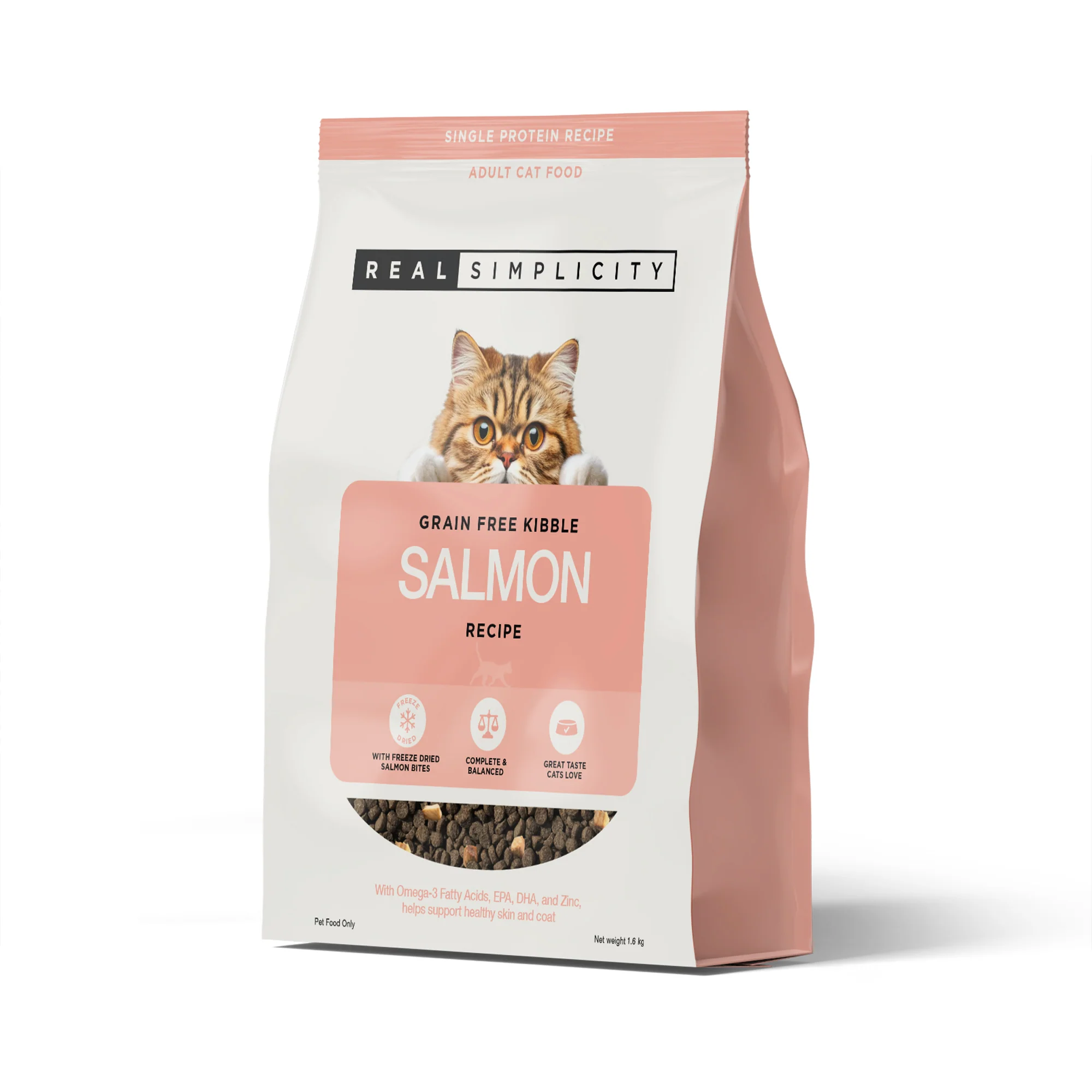 Real Simplicity Grain Free Kibble Wild Caught Salmon 1.6kg