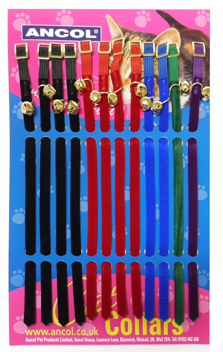 Safety Buckle Cat Collar Velvet Assorted
