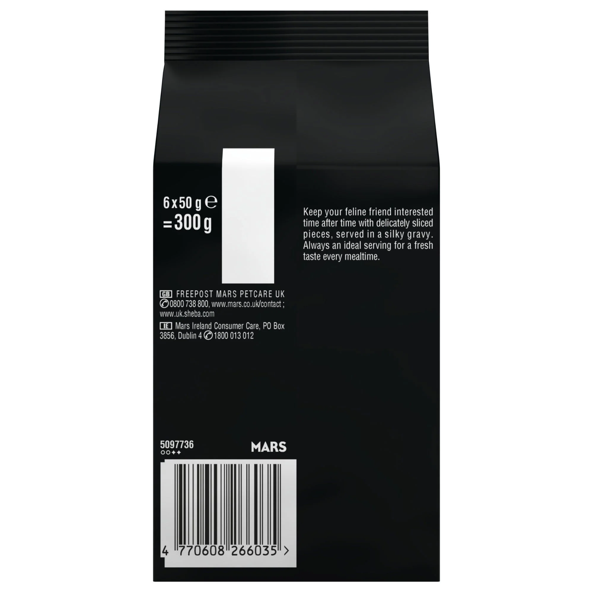 SHEBA Fresh & Fine Cat Pouches with Tuna & Cod & Whitefish in Gravy 6x50g - Image 4