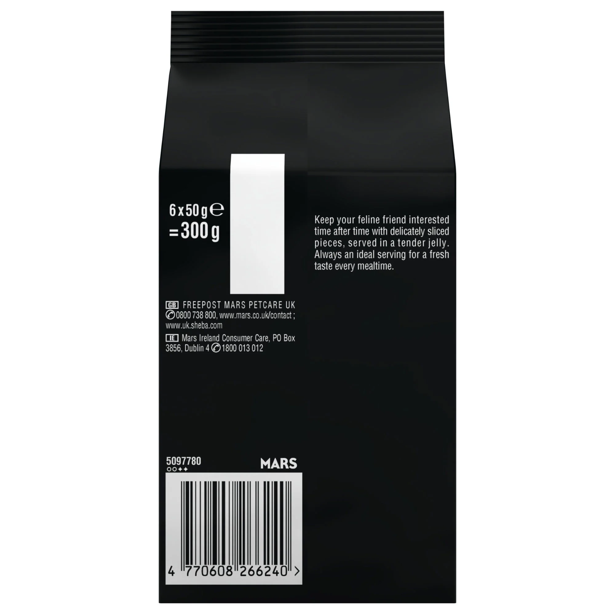 SHEBA Fresh & Fine Cat Pouches with Tuna & Salmon & Trout in Jelly 6x50g - Image 3
