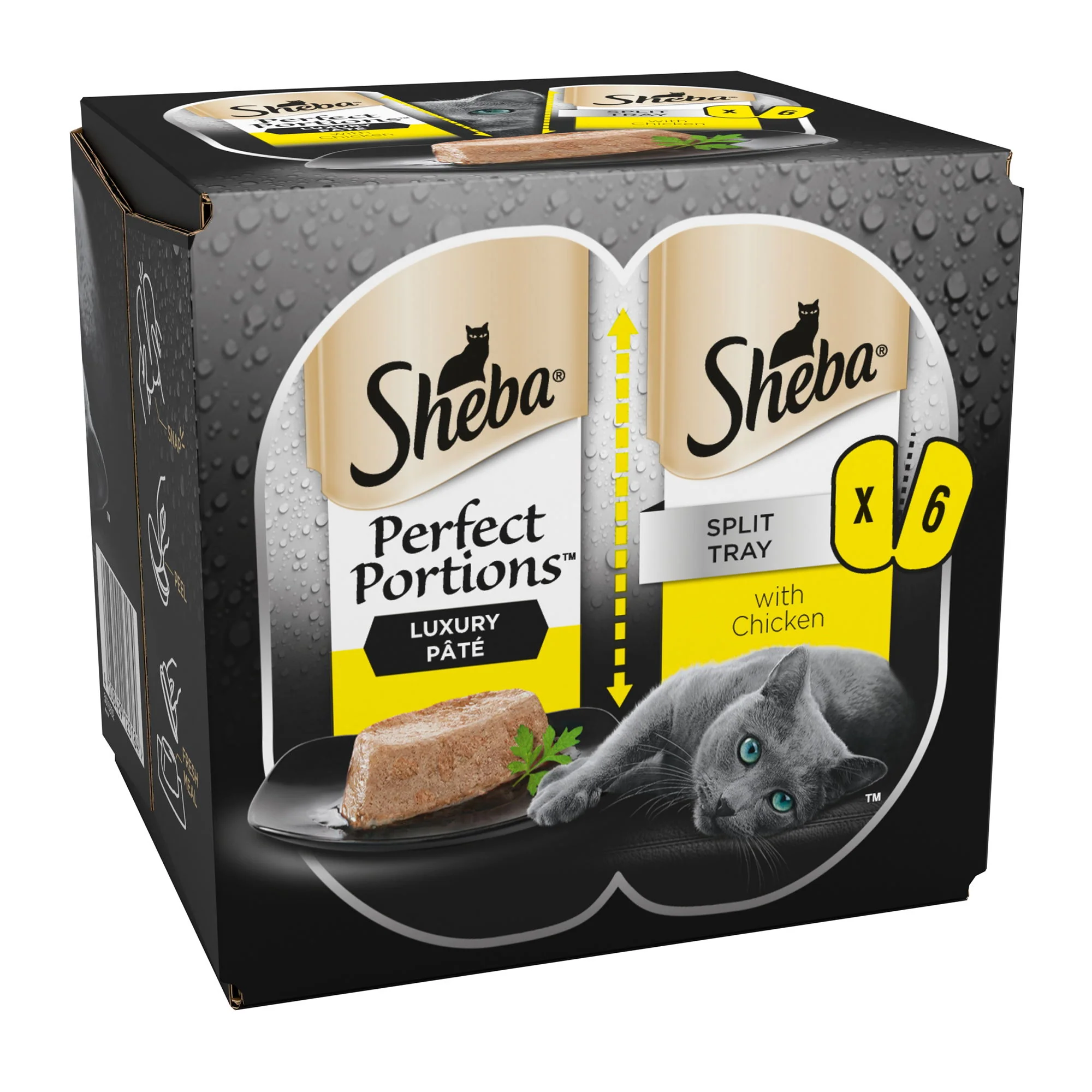 SHEBA Perfect Portions Adult Wet Cat Food Trays Chicken in Pate 6 x 37.5 - Image 2