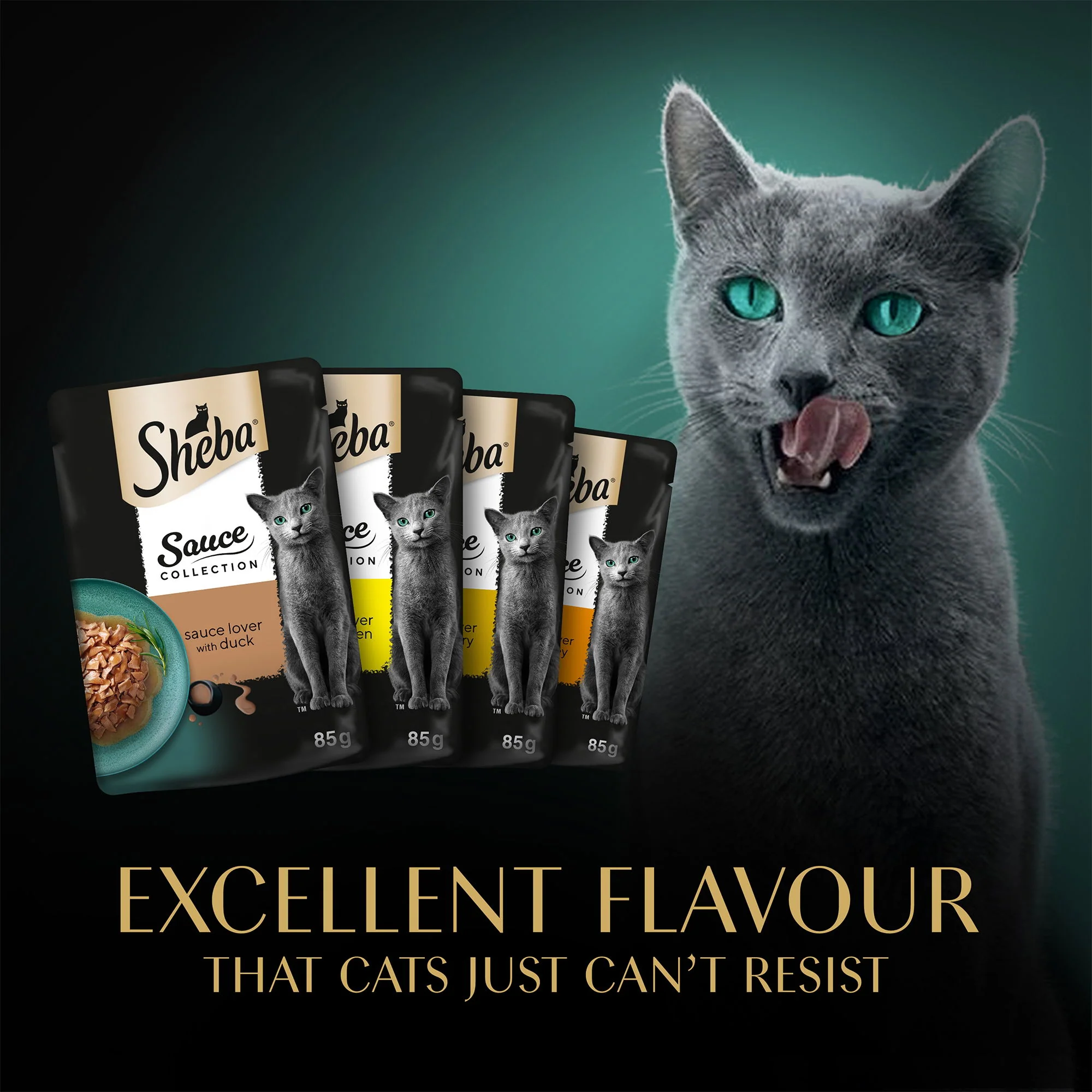 SHEBA Sauce Collection Adult Cat Food Poultry Selection 12 x 85g Pouch - Image 4