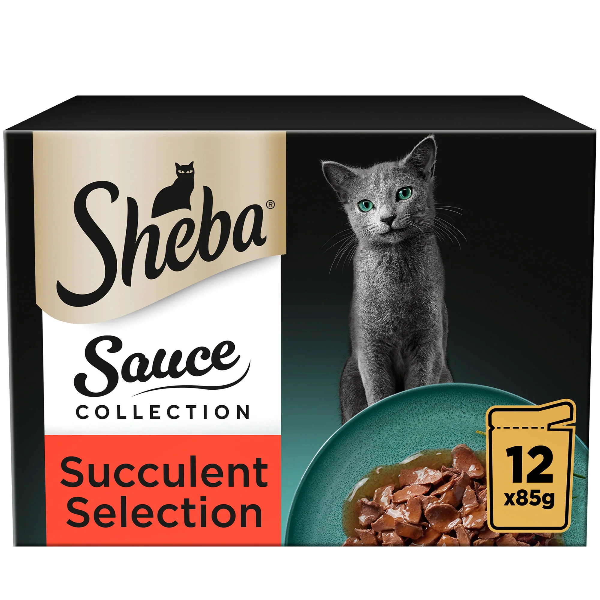 SHEBA Sauce Collection Adult Cat Food Succulent Selection 12 x 85g Pouch