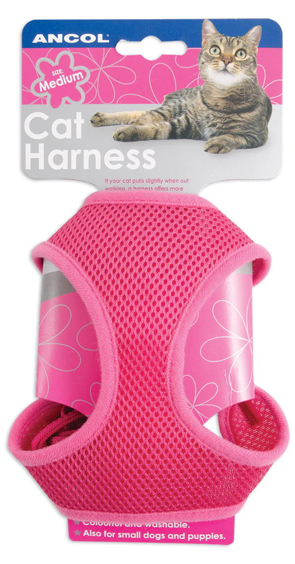 Soft Harness & Lead Pink Medium