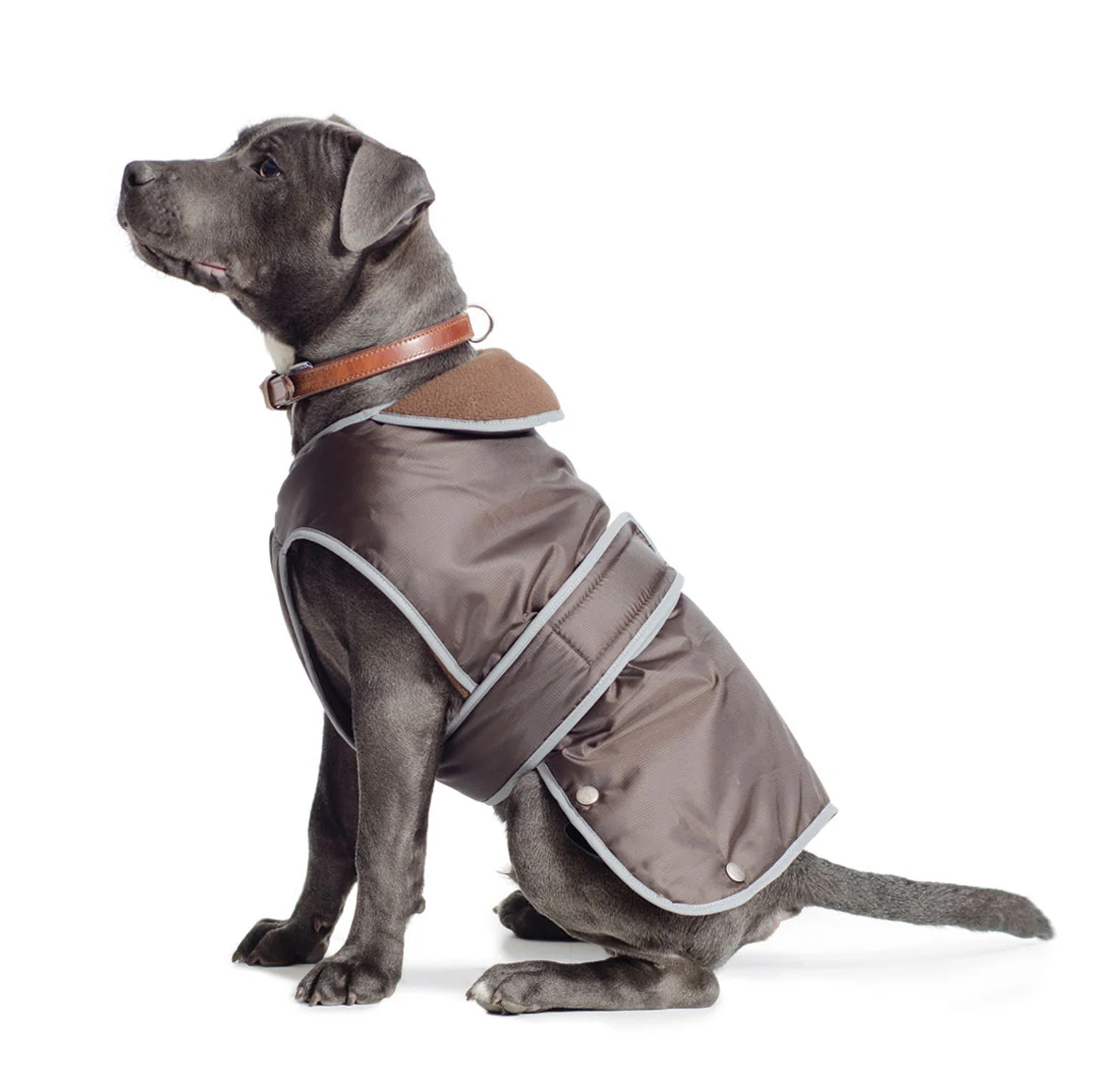 Stormguard Fleece Lined Coat & Chest Protector Choco Medium