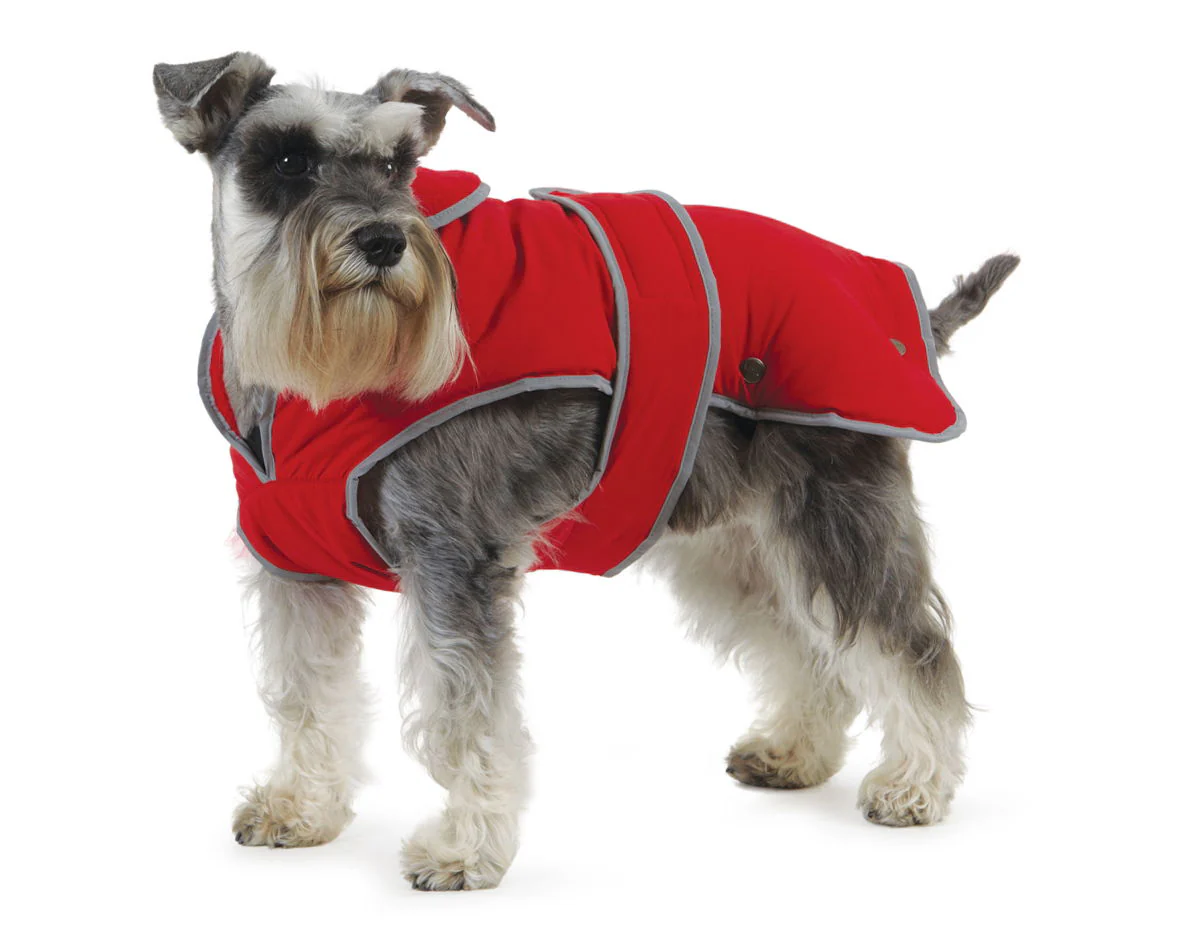 Stormguard Fleece Lined Coat & Chest Protector Red Small