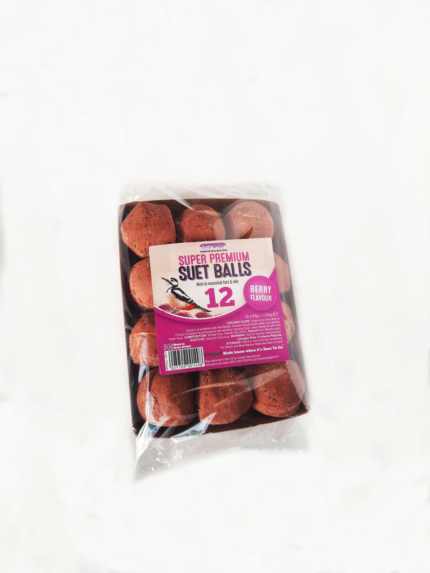 Suet To Go Berry Balls Tray (12 x 85g) 1.02kg
