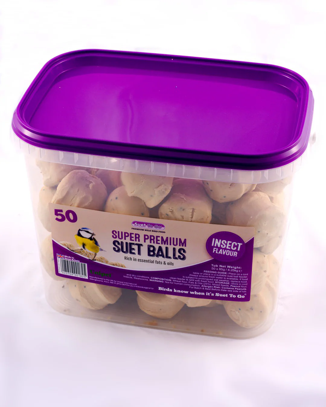 Suet To Go Insect Balls Tub (50 x 85g) 4.25kg - Image 2