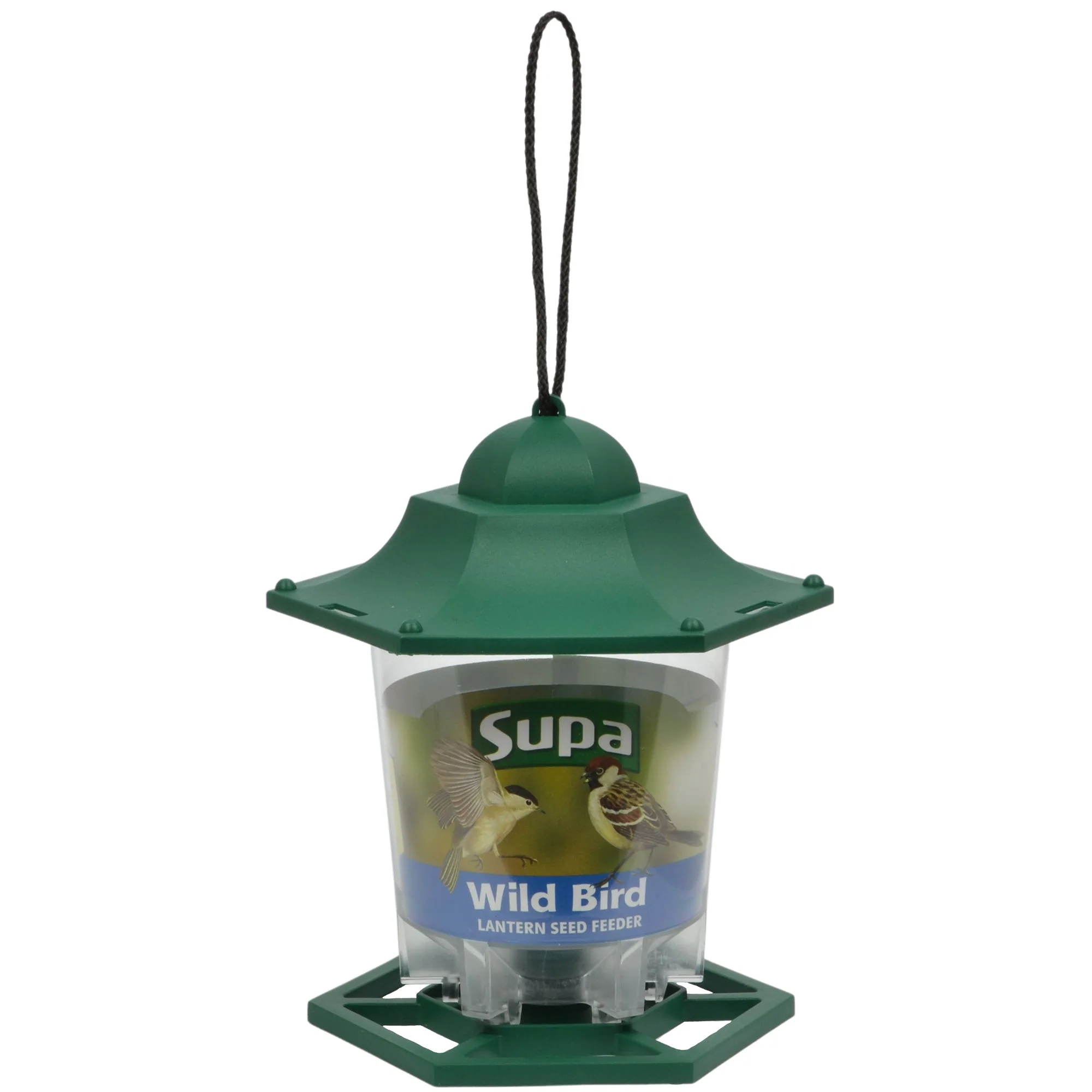 Supa Plastic Lantern Seed Feeder Green - Image 3