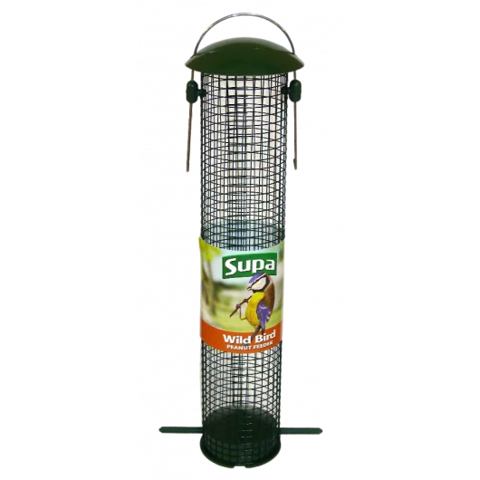Supa Plastic Peanut Feeder Open Base Green 30cm (12 Inch)