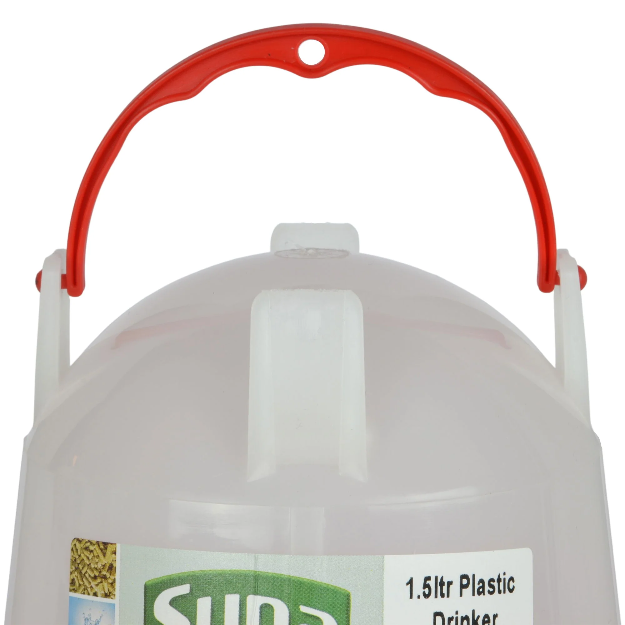 Supa Poultry Drinker Red & White 1.5ltr - Image 4