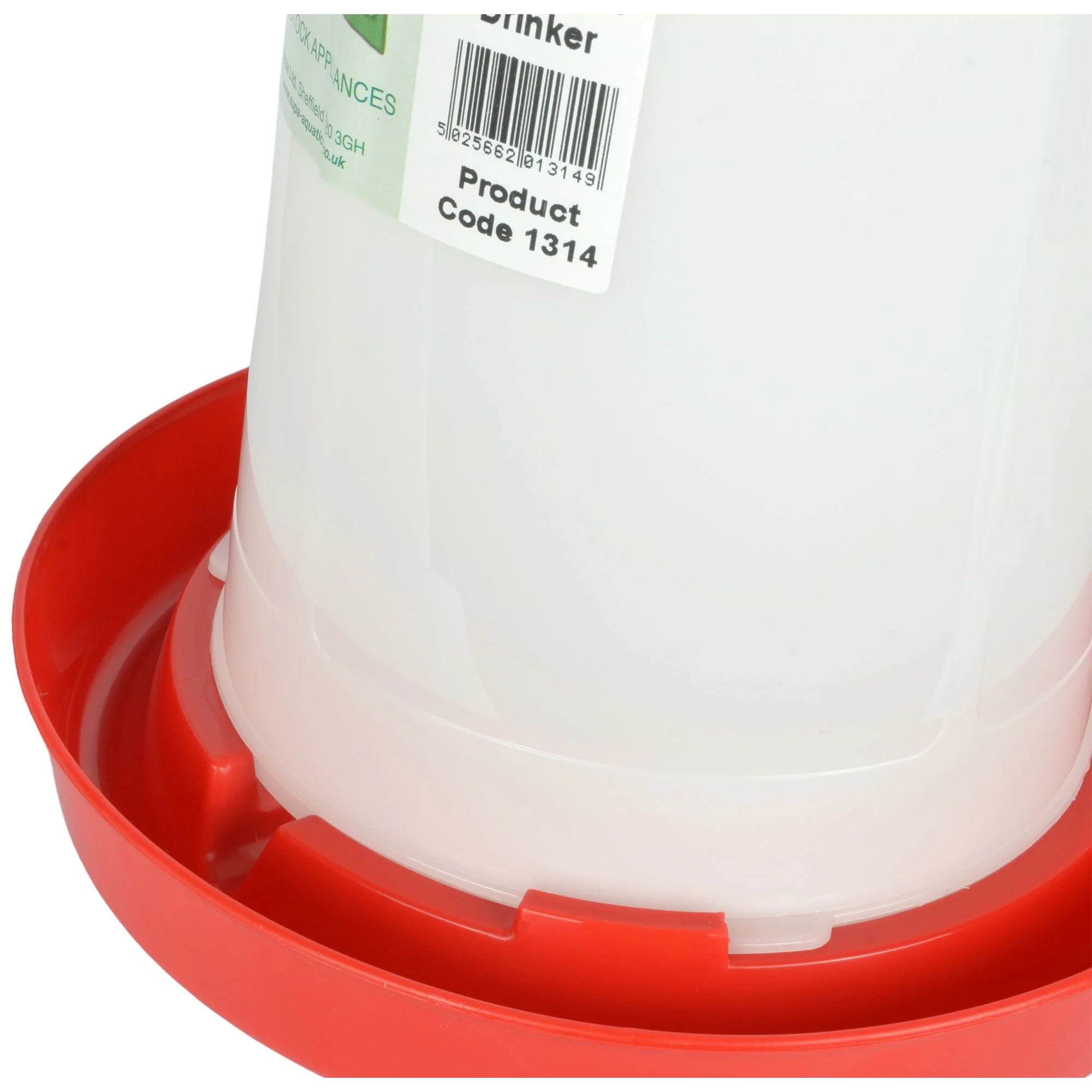 Supa Poultry Drinker Red & White 3ltr - Image 2