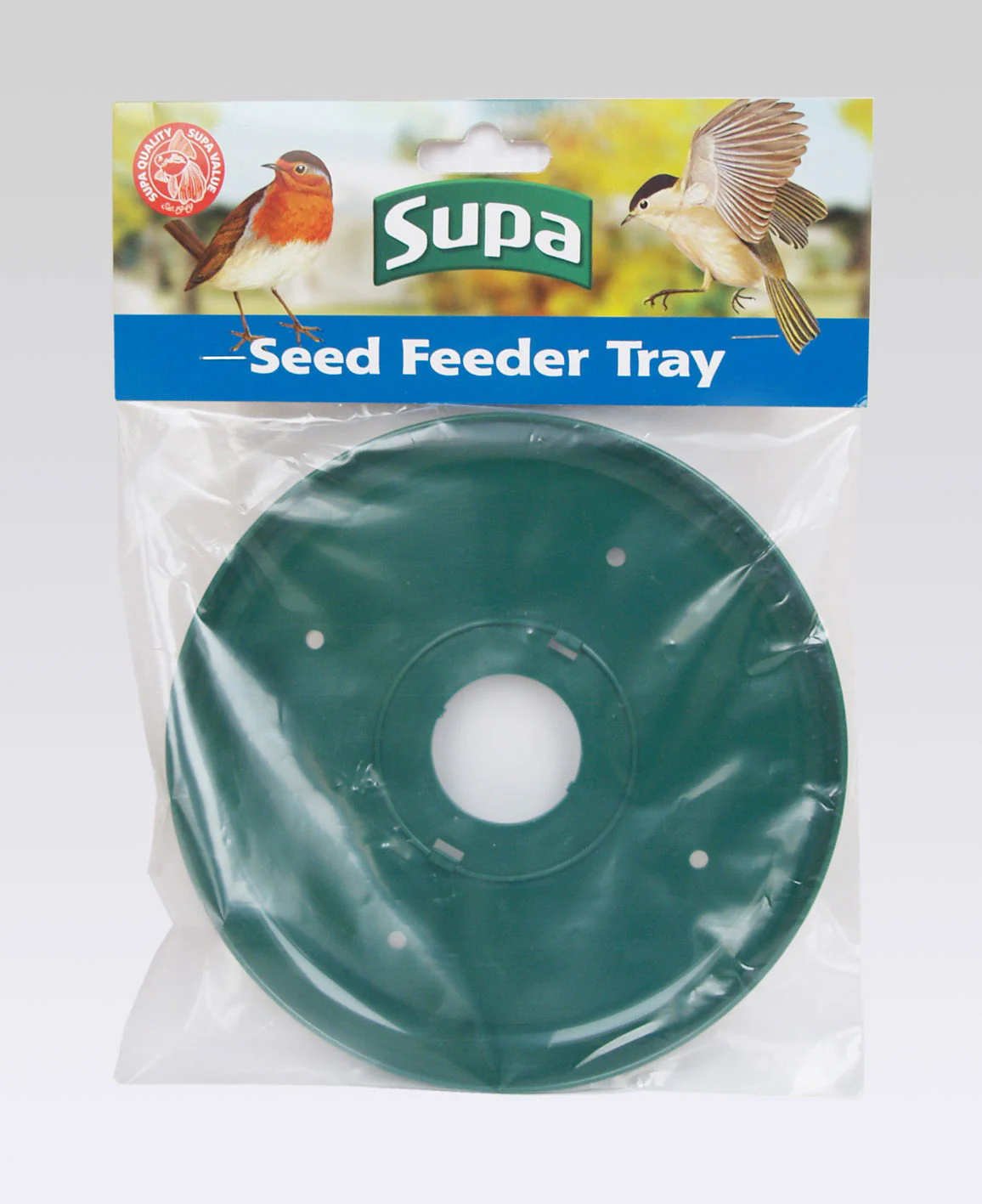 Supa Wild Bird Seed Feeder Tray Green - Image 2
