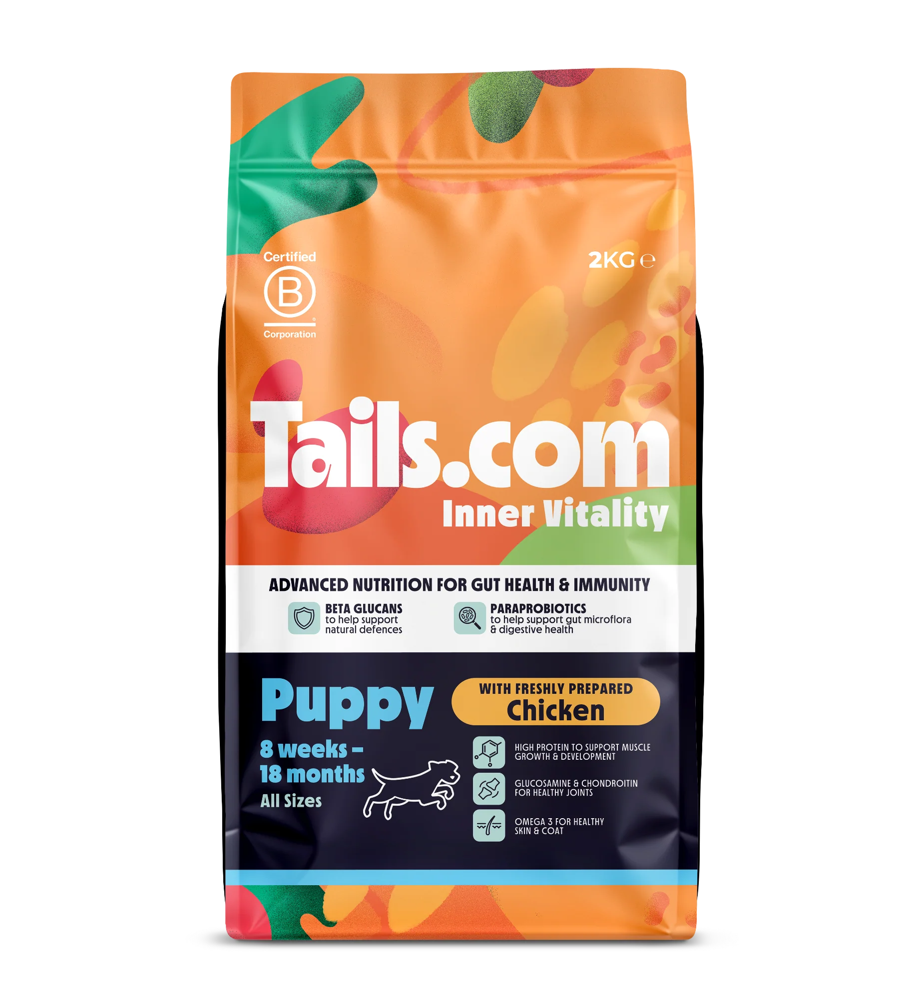 Tails.com Inner Vitality Puppy Chicken Dry Dog Food 2kg