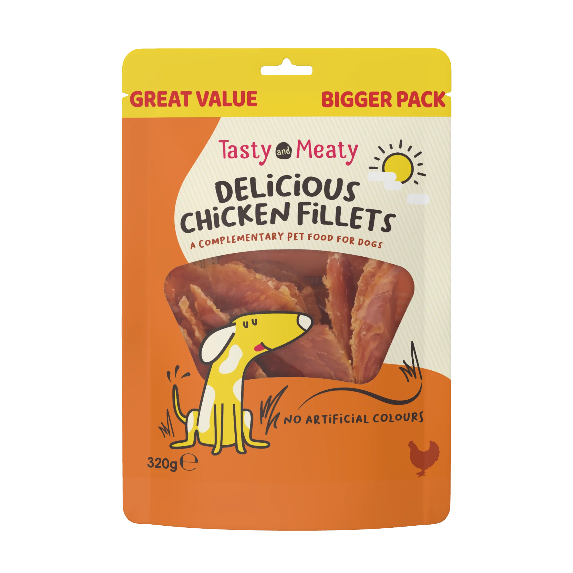 Tasty & Meaty Chewy Chicken Fillets 320g