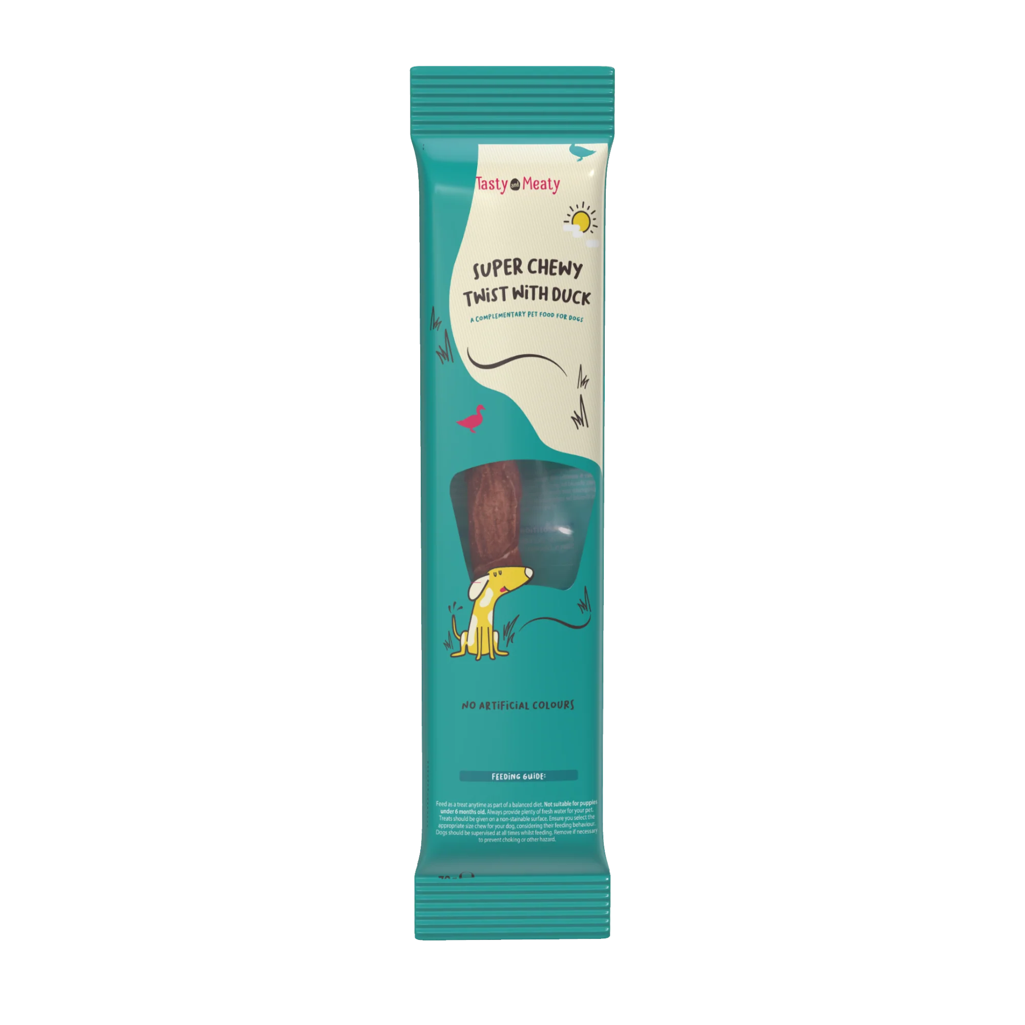 Tasty & Meaty Mega Chewy Twist With Duck Dog Treat 70g
