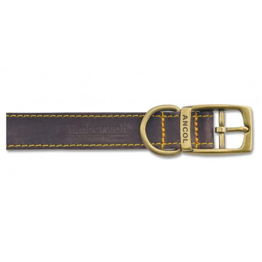 Timberwolf Leather Collar Blue 22mm X39-48cm