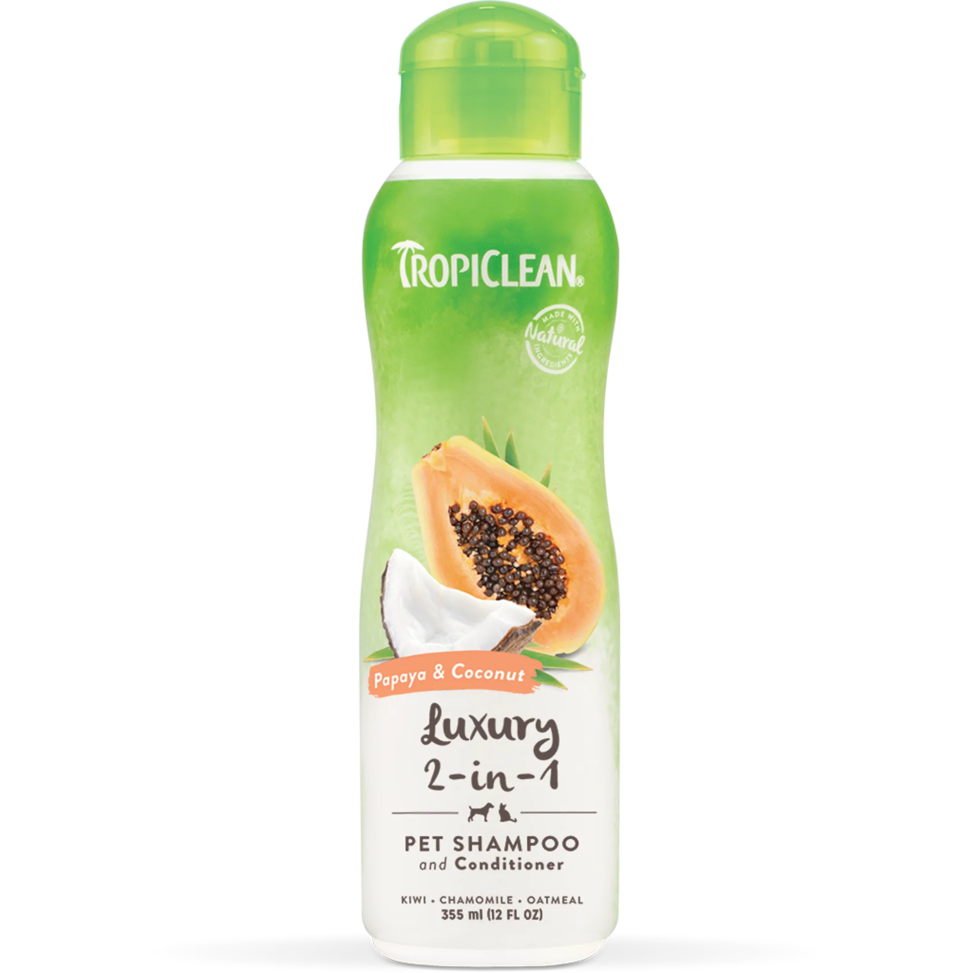TropiClean Luxury 2-in-1 Shampoo & Conditioner for Pets 355ml