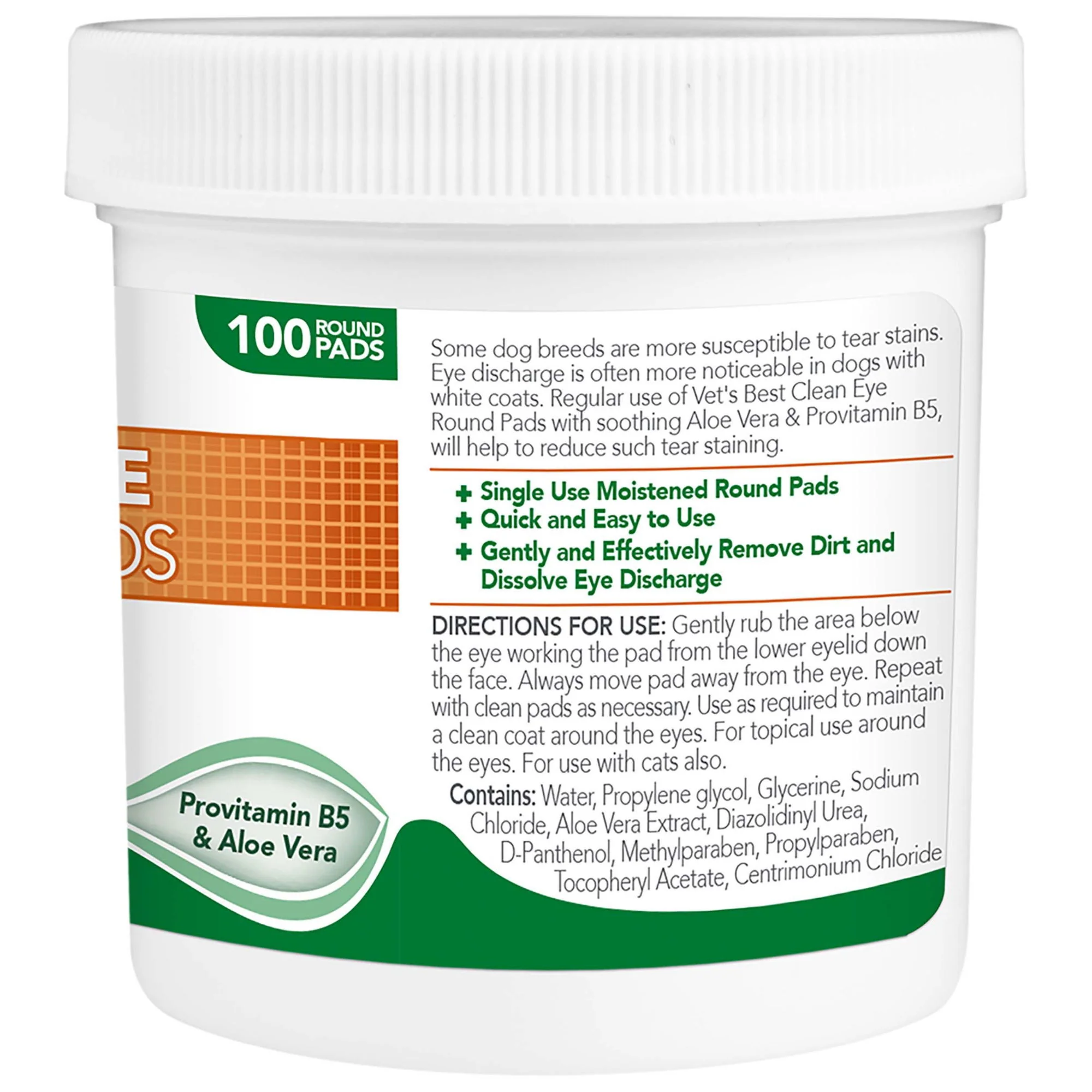Vet's Best Clean Eye Round Pads 100pc - Image 4