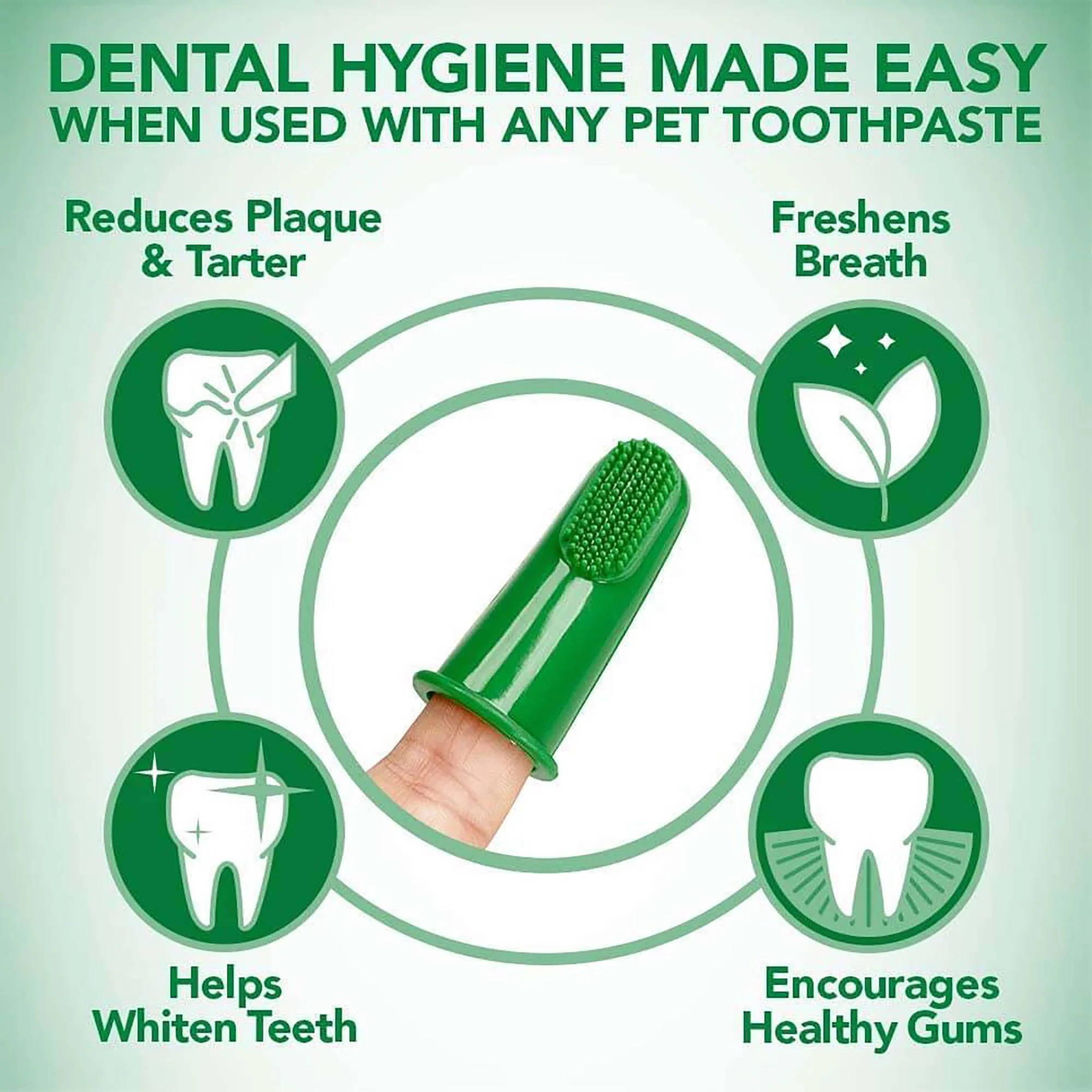 Vet's Best Silicon finger Toothbrushes For Dogs 5pc - Image 3