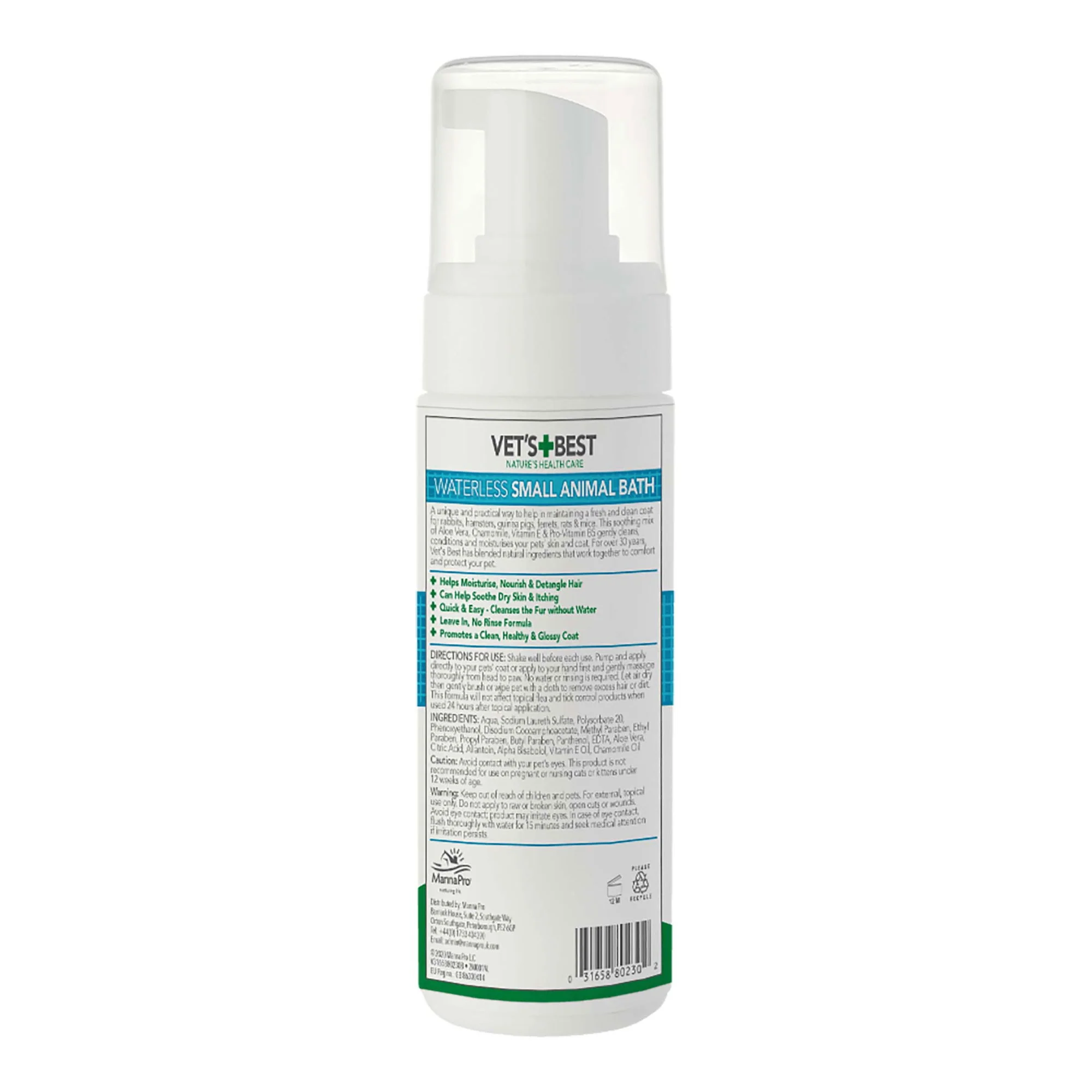 Vet's Best Waterless Small Animal Bath 150ml - Image 3