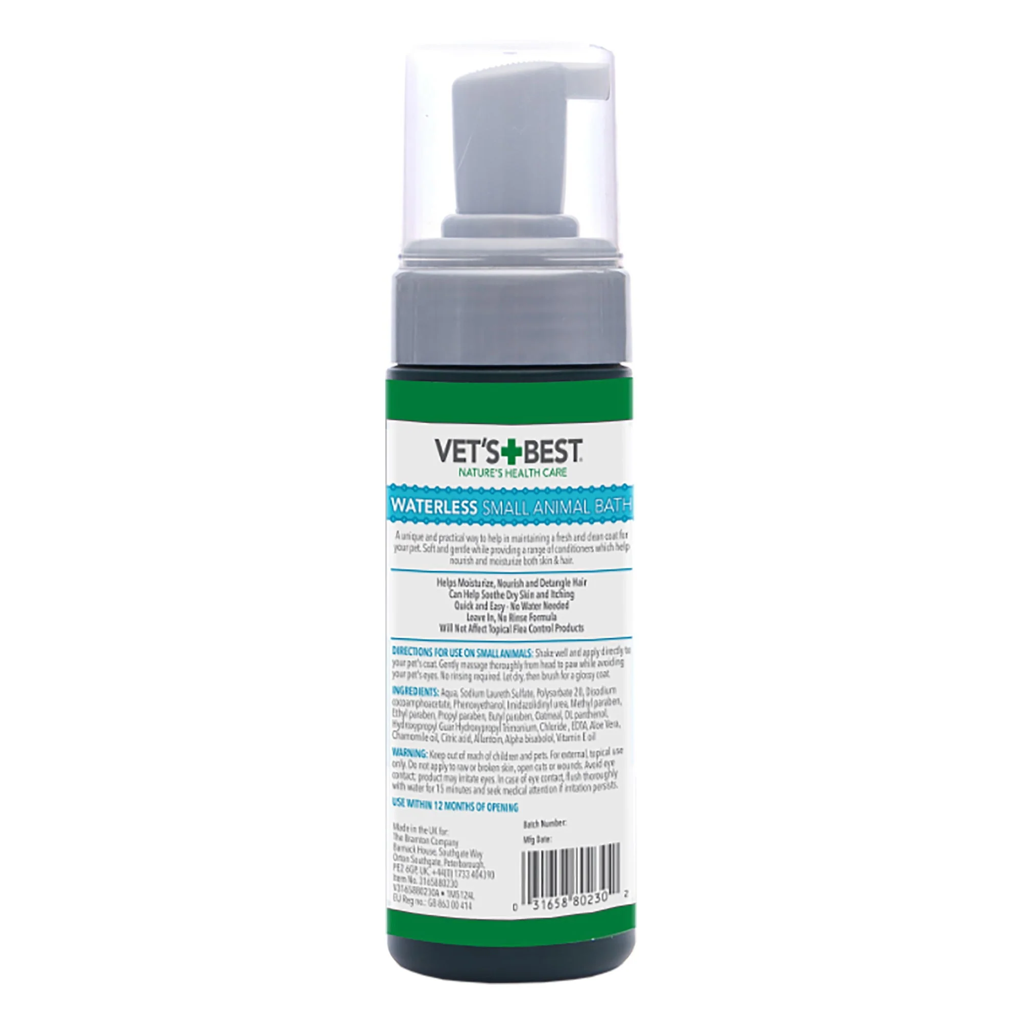 Vet's Best Waterless Small Animal Bath 150ml - Image 5