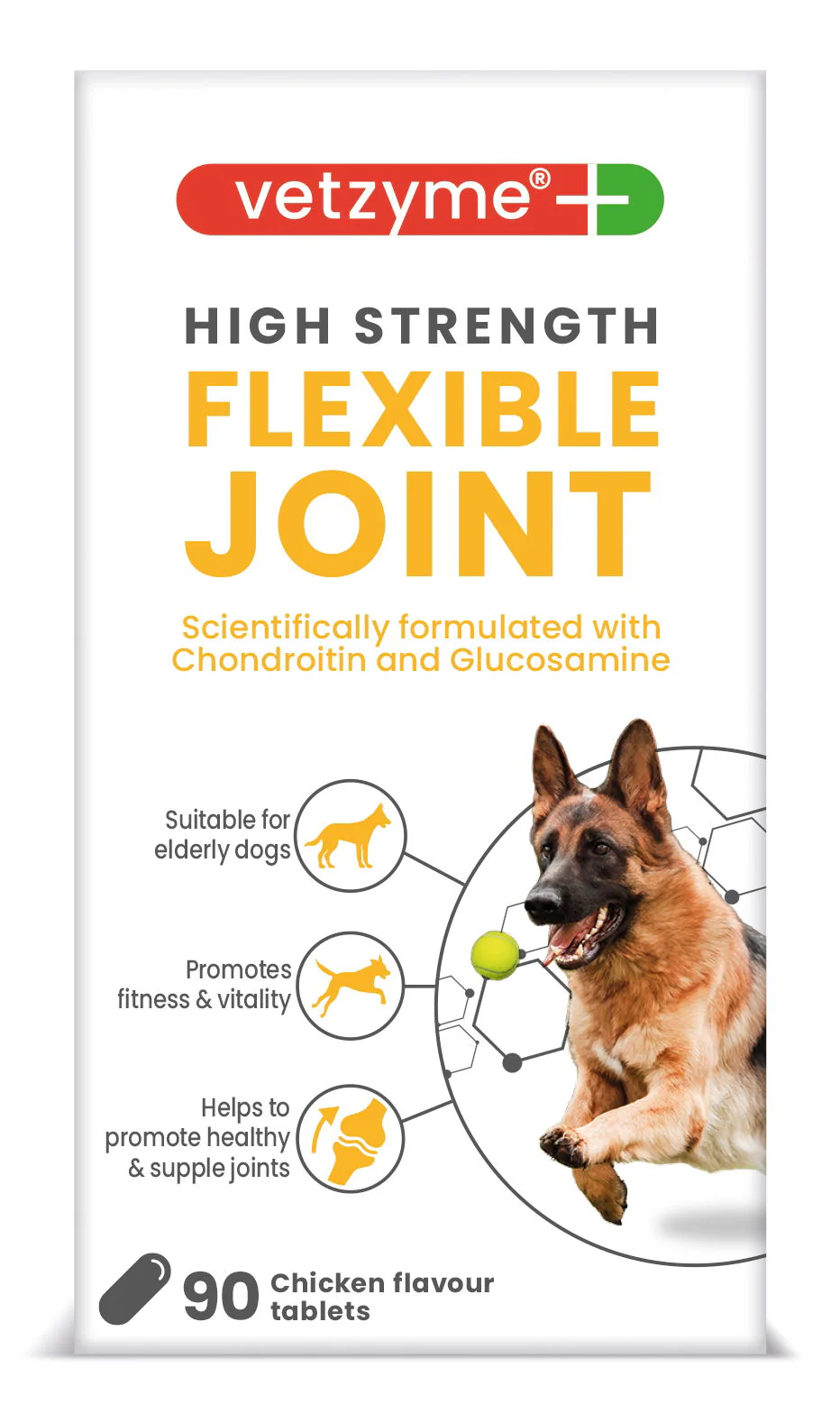 Vetzyme Dog High Strength Flexible Joint 90 Tablets - Image 2