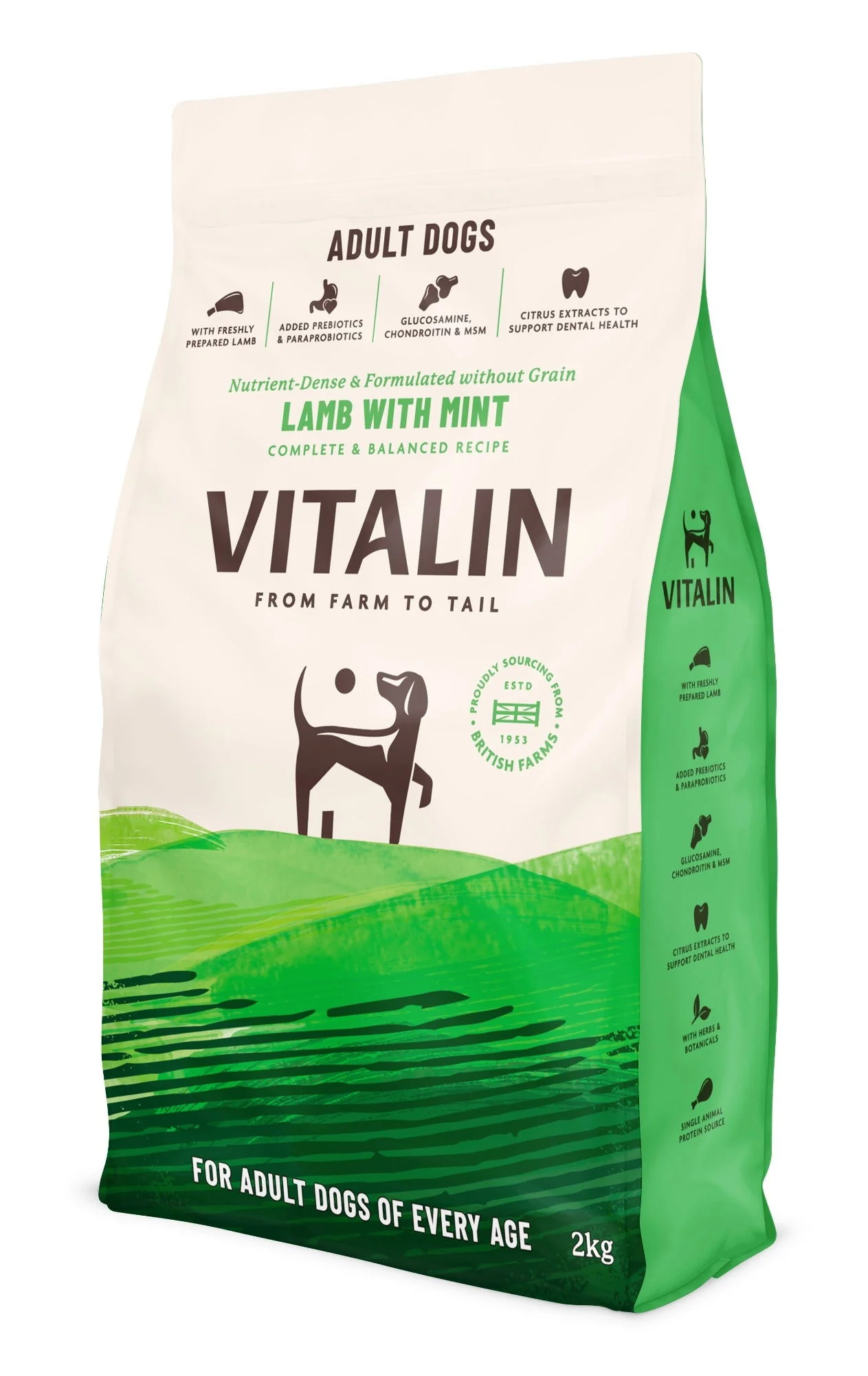 Vitalin Adult Lamb and Mint 2KG - Image 2