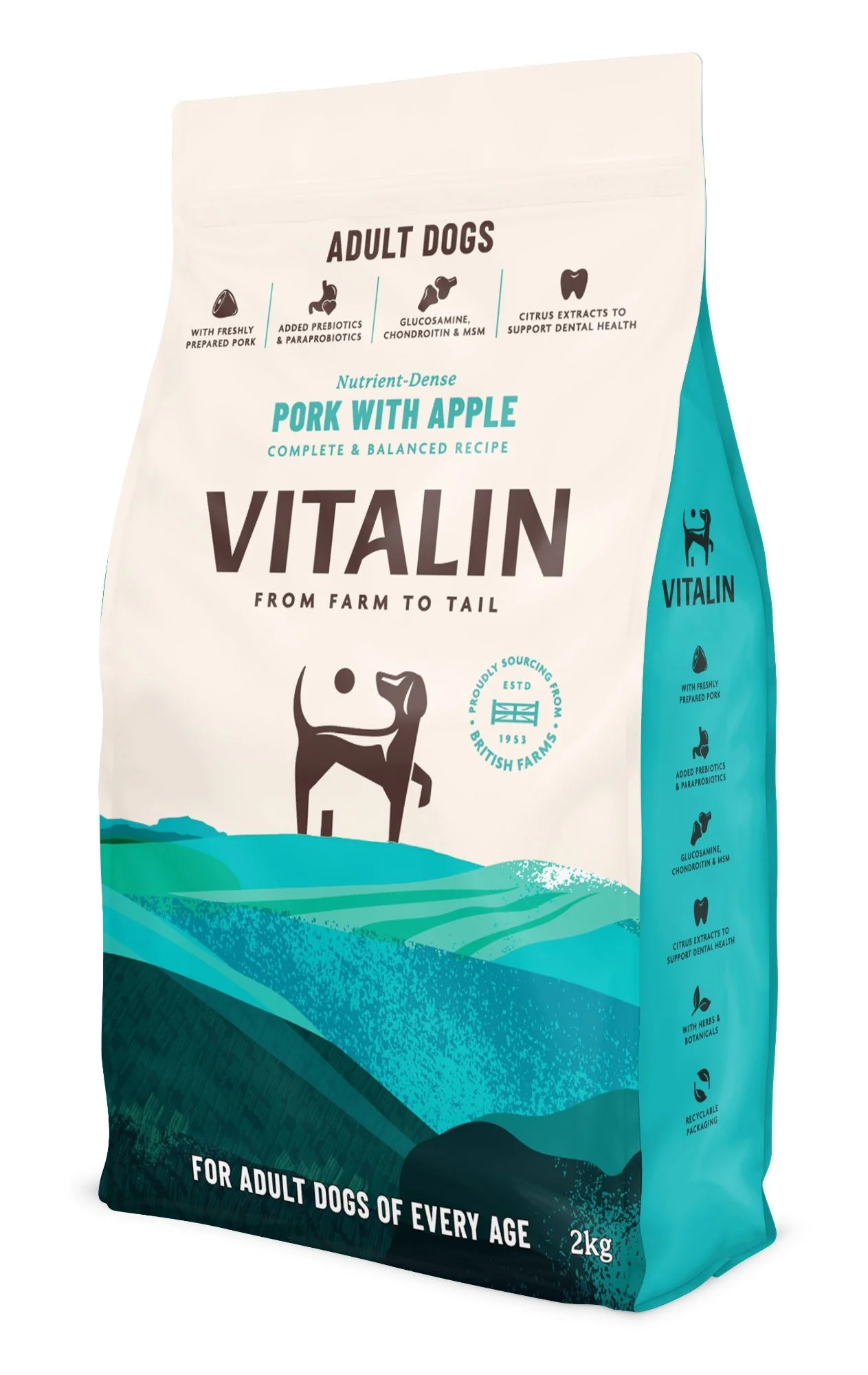 Vitalin Adult Pork with Apple 2KG - Image 2