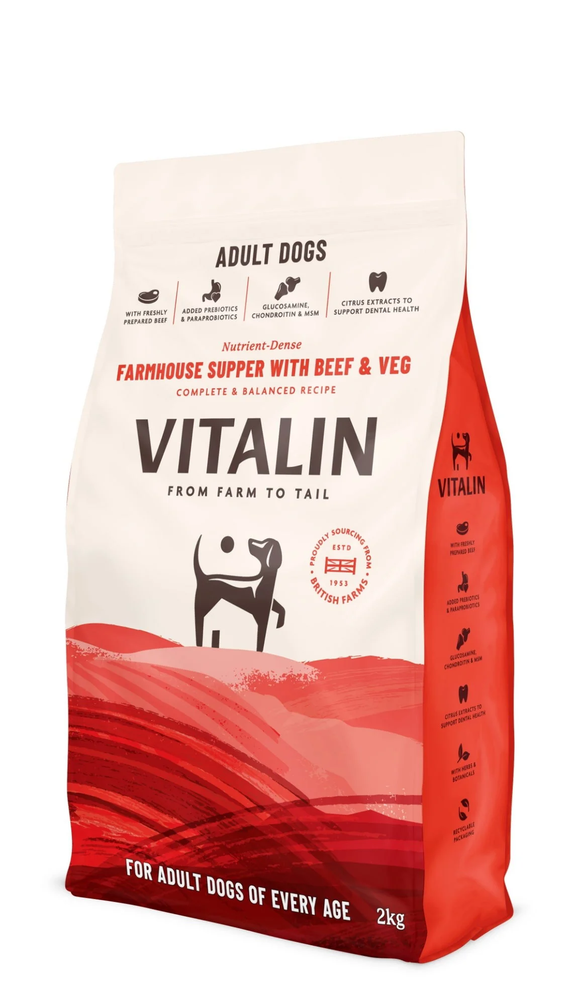 Vitalin Farmhouse Supper with Beef and Veg 2KG - Image 2