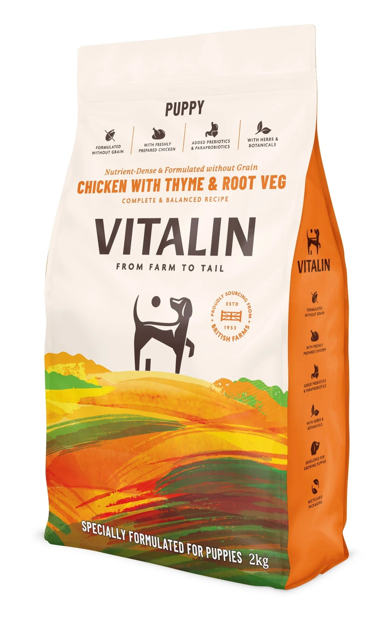 Vitalin Puppy Chicken with Veg & Thyme 2KG - Image 2