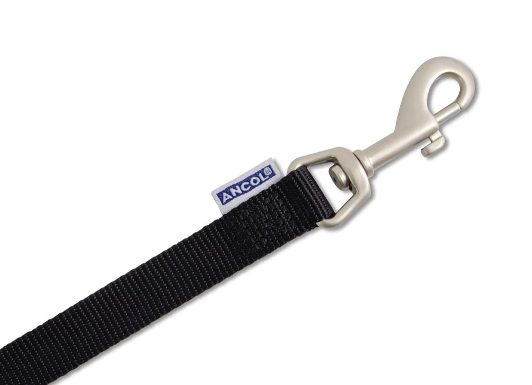 Viva Nylon Padded Snap Lead Black 19mm X1m - Image 2