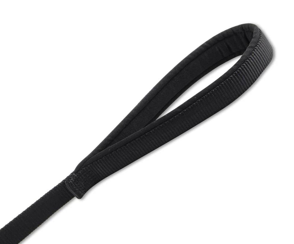 Viva Nylon Padded Snap Lead Black 25mm X1.8m - Image 2