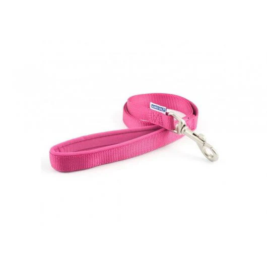 Viva Nylon Padded Snap Lead Pink 25mm X1m