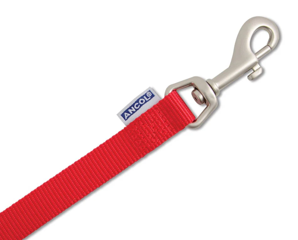 Viva Nylon Padded Snap Lead Red 19mm X1m - Image 2