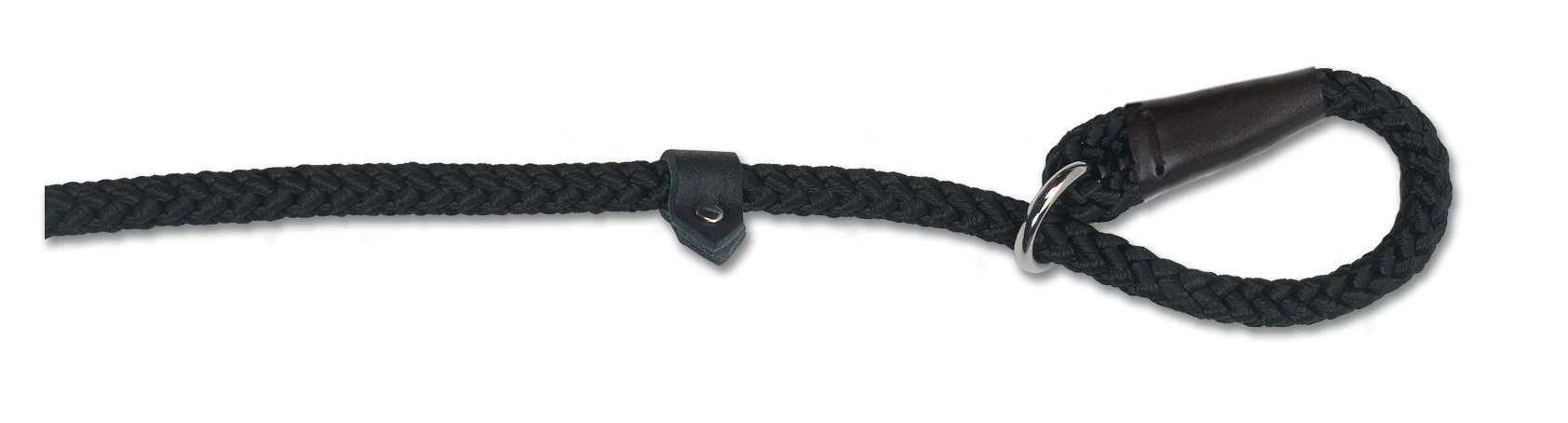 Viva Nylon Rope Slip Lead Black 10mm x1.2m