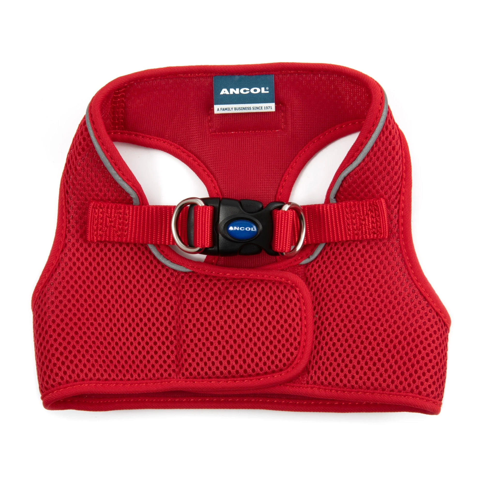 Viva Nylon Step In Comfort Mesh Harness Red Xsmall