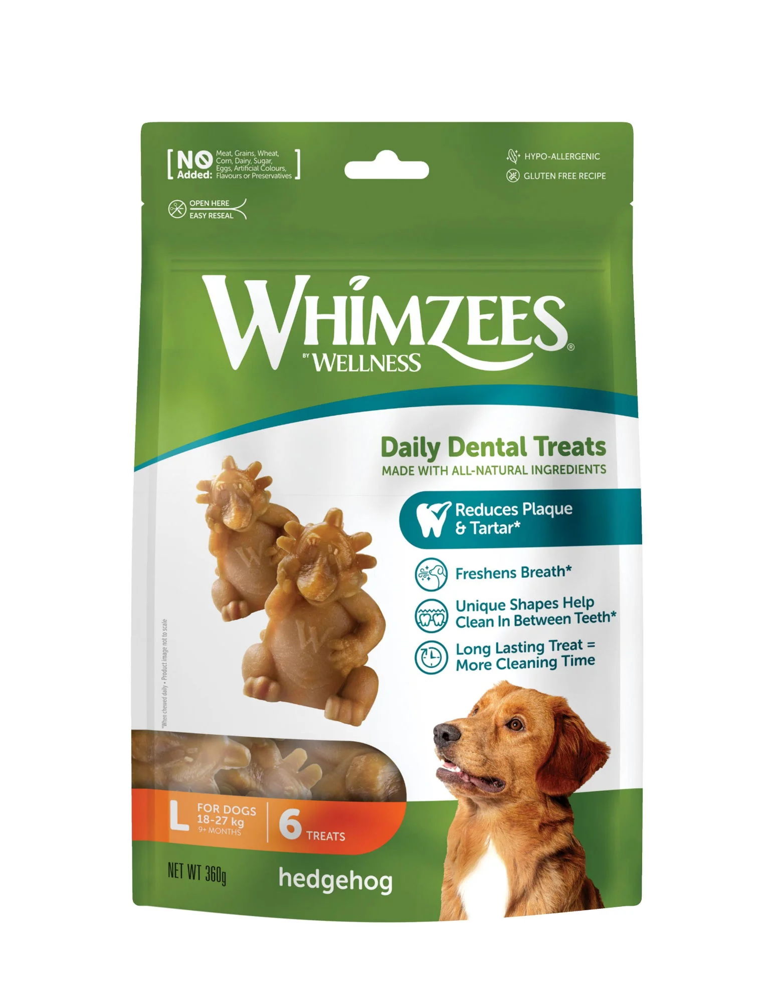 Whimzees Hedgehog Large 6pk